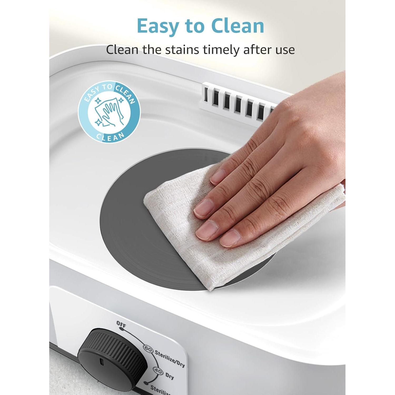 Esterilizador y Secador de Botellas GROWNSY Gris, 8 Biberones