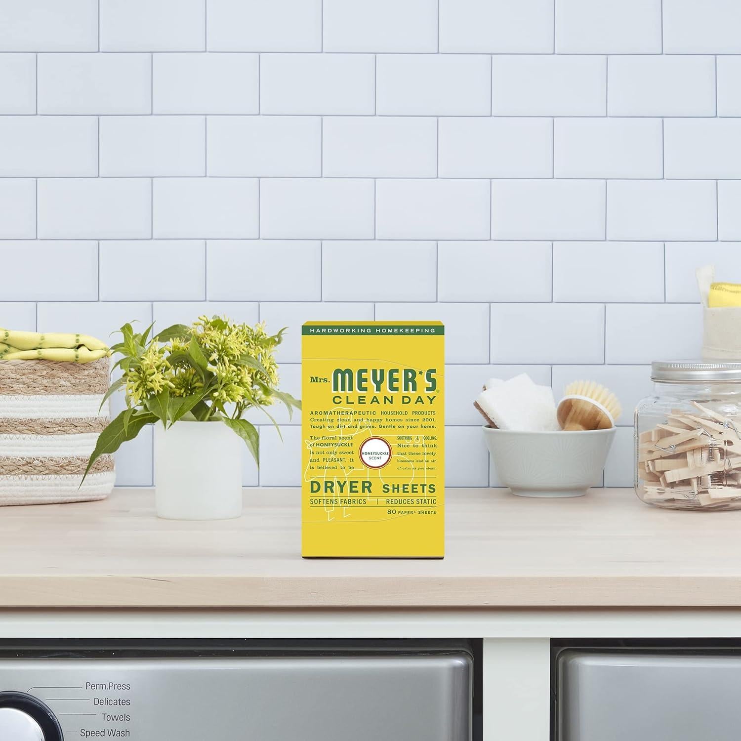 Sábanas Secadoras Mrs. Meyer's 80 Unidades Madreselva