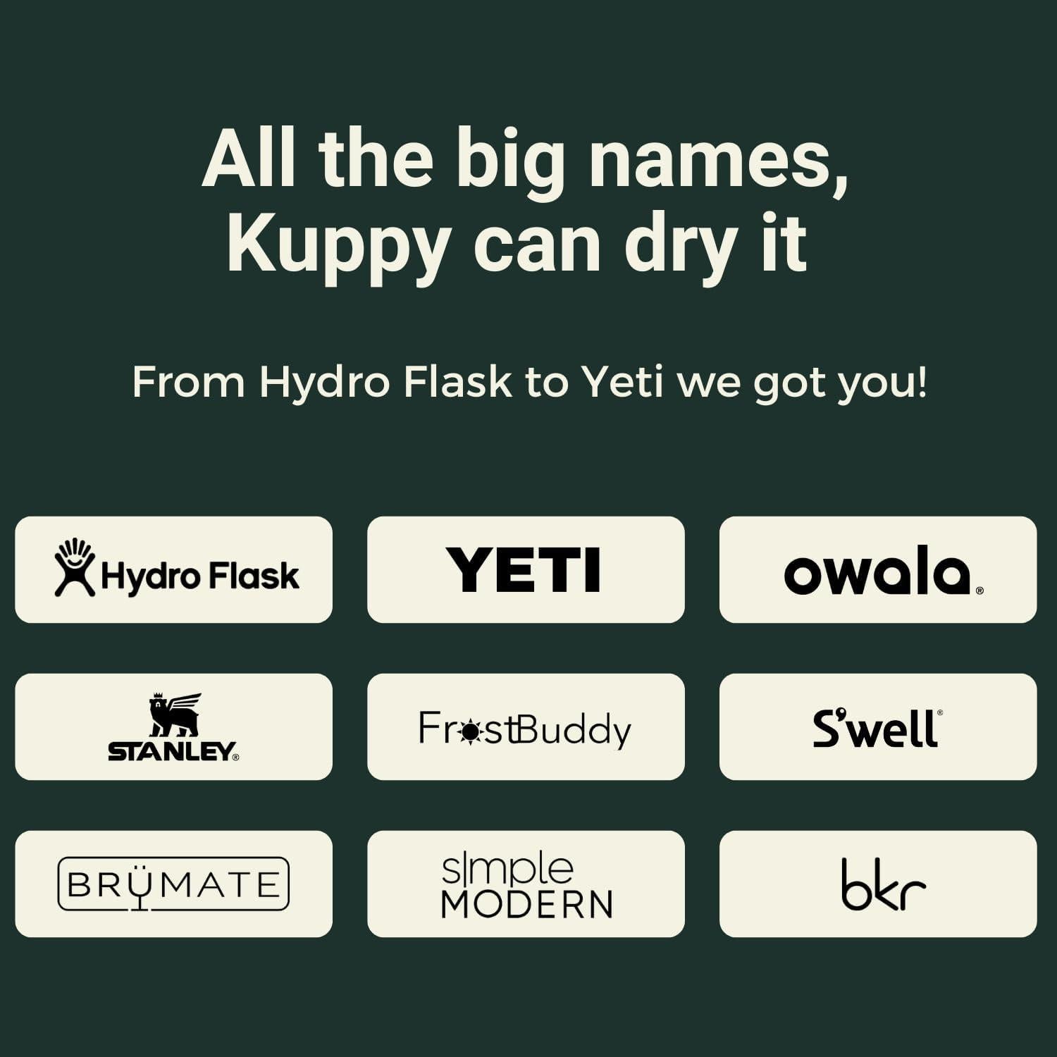 Kuppy Soporte Secado Botellas Silicona 2-Pack Gris 0.2 kg