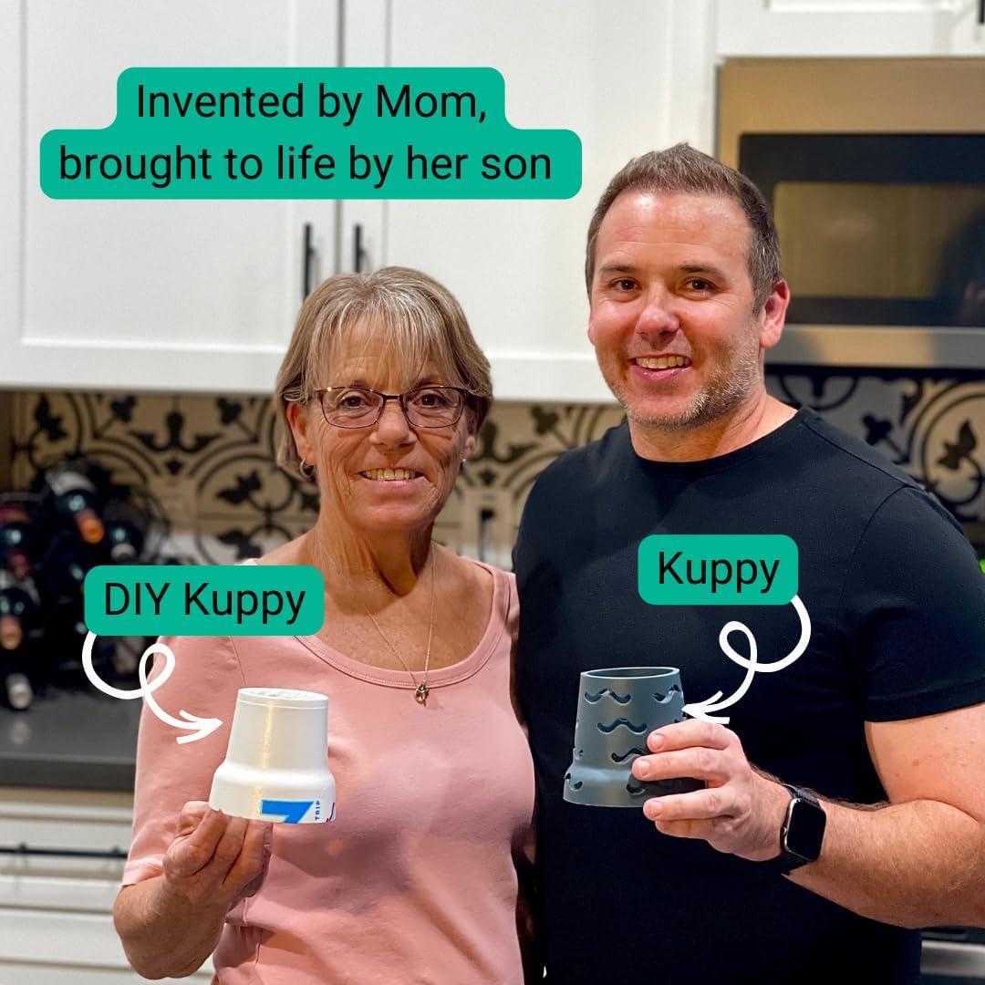 Kuppy Soporte Secado Botellas Silicona 2-Pack Gris 0.2 kg