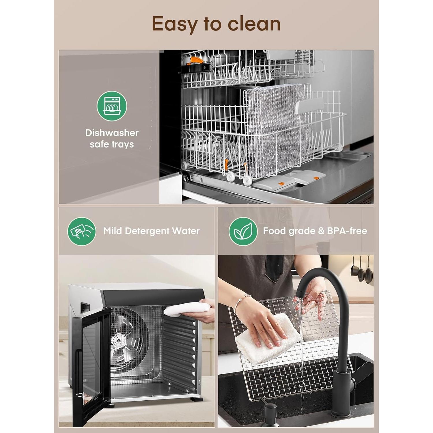 Deshidratador de Alimentos FOHERE FD-1017 1000W 10 Bandejas