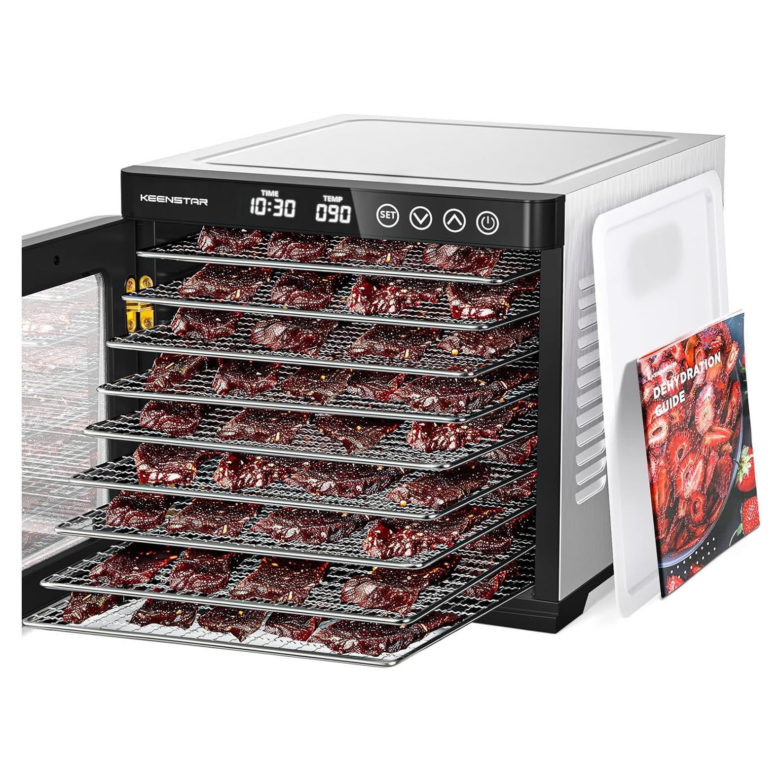 Deshidratadora de Alimentos KEENSTAR 9 Bandejas Acero Inoxidable