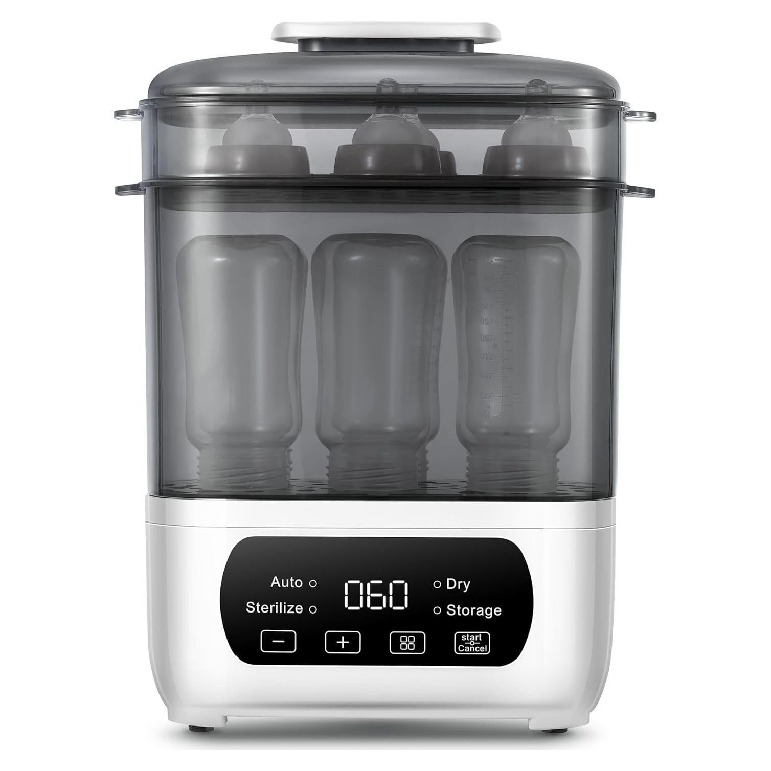 Esterilizador y Secador de Biberones 4 en 1 BBS001-01 Gris