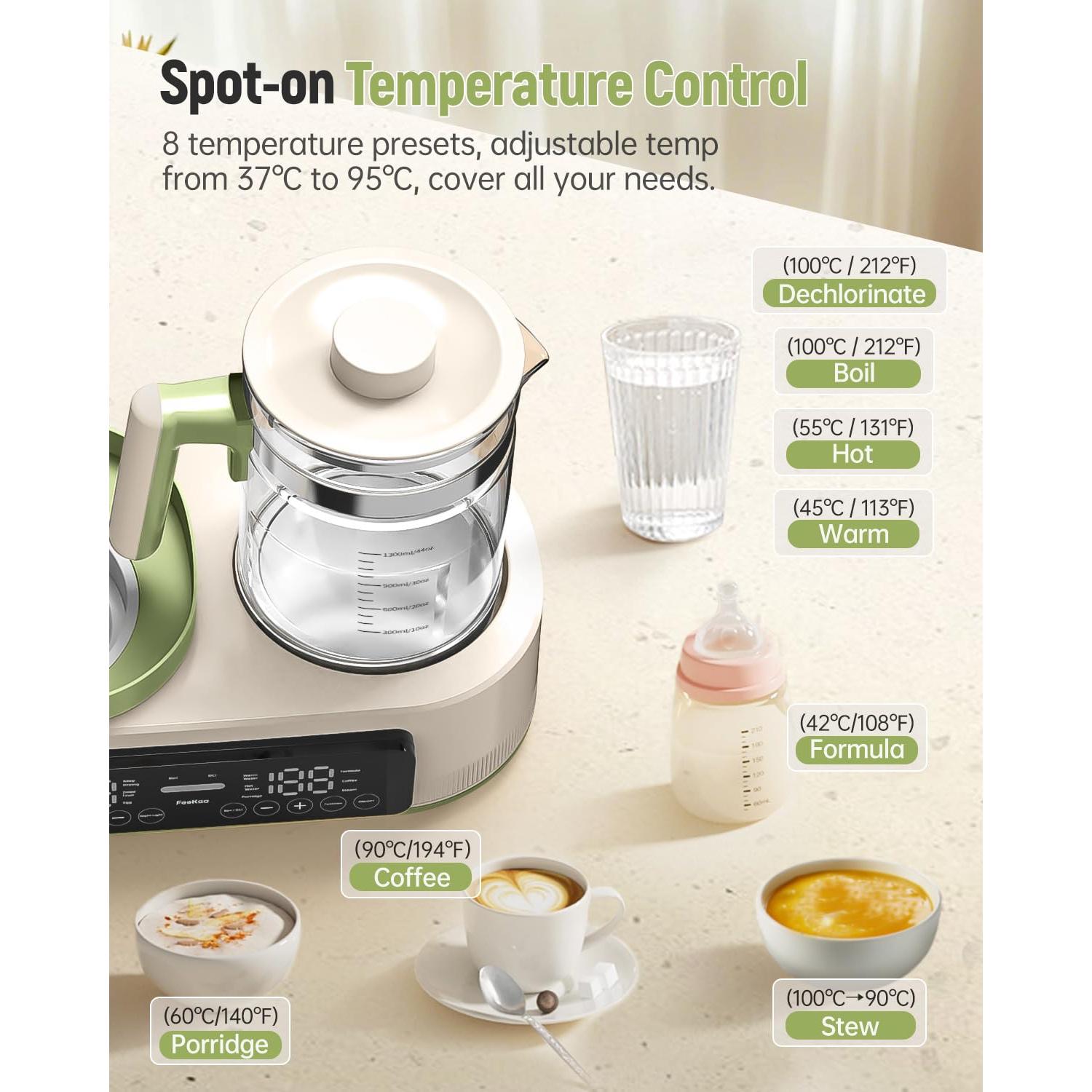 Calentador de Biberones Multifuncional Feekaa 3 en 1 44oz