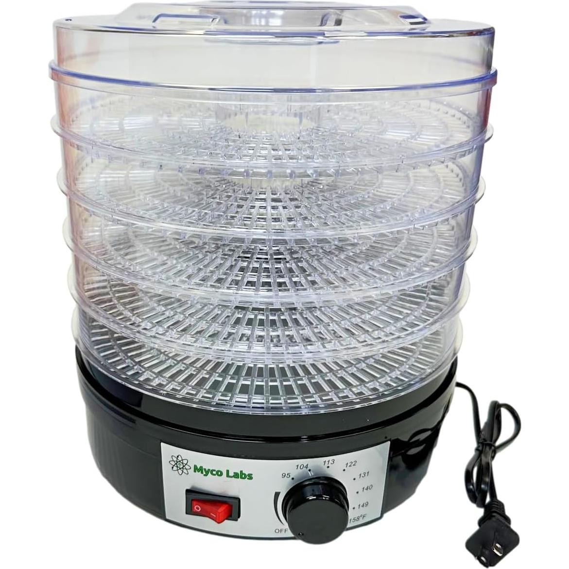 Deshidratador de Champiñones Myco Labs 350W 5 Bandejas Altas