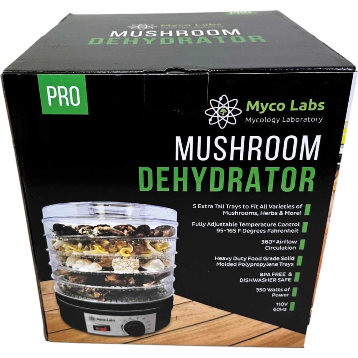 Deshidratador de Champiñones Myco Labs 350W 5 Bandejas Altas