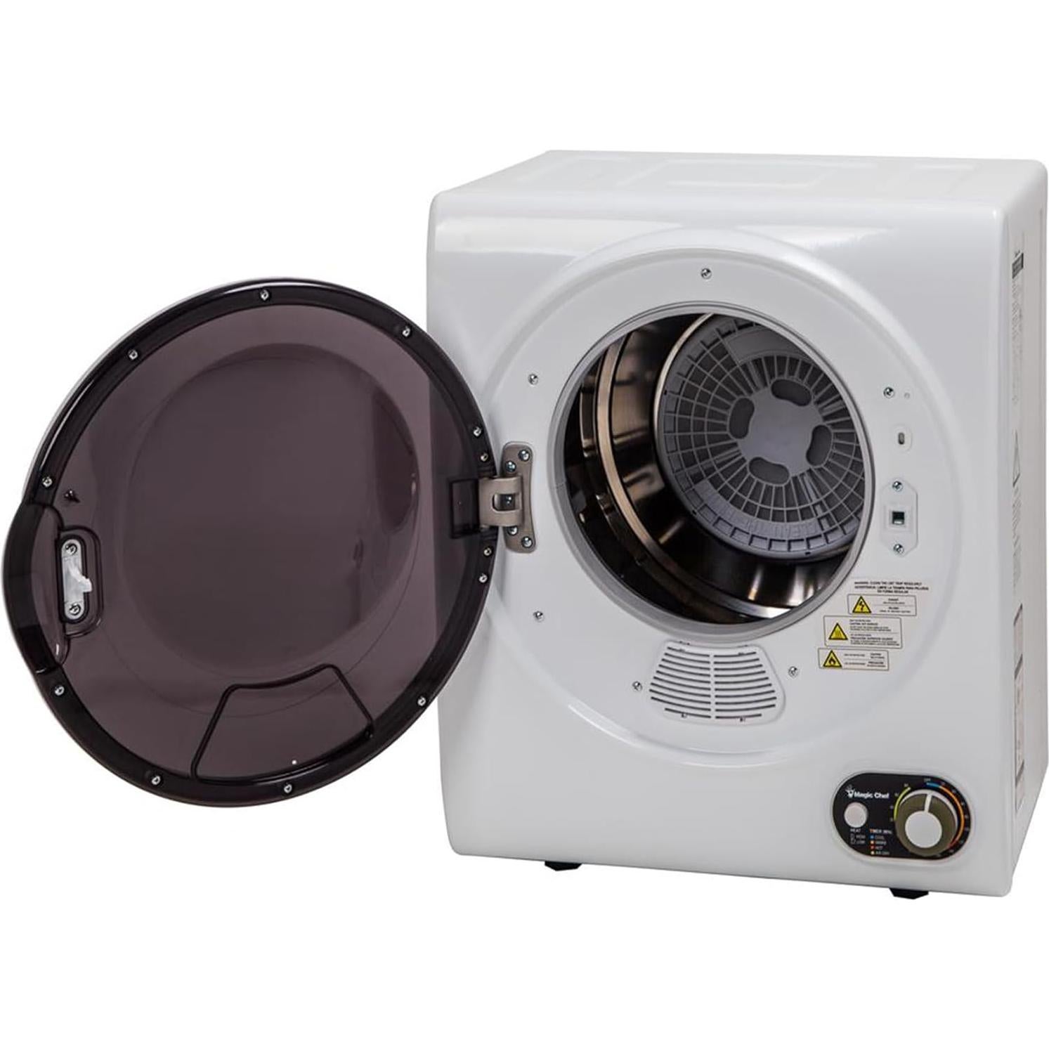 Magic Chef Compact Electric White MCSDRY15W 1.5 cu. ft. Laundry Dryer