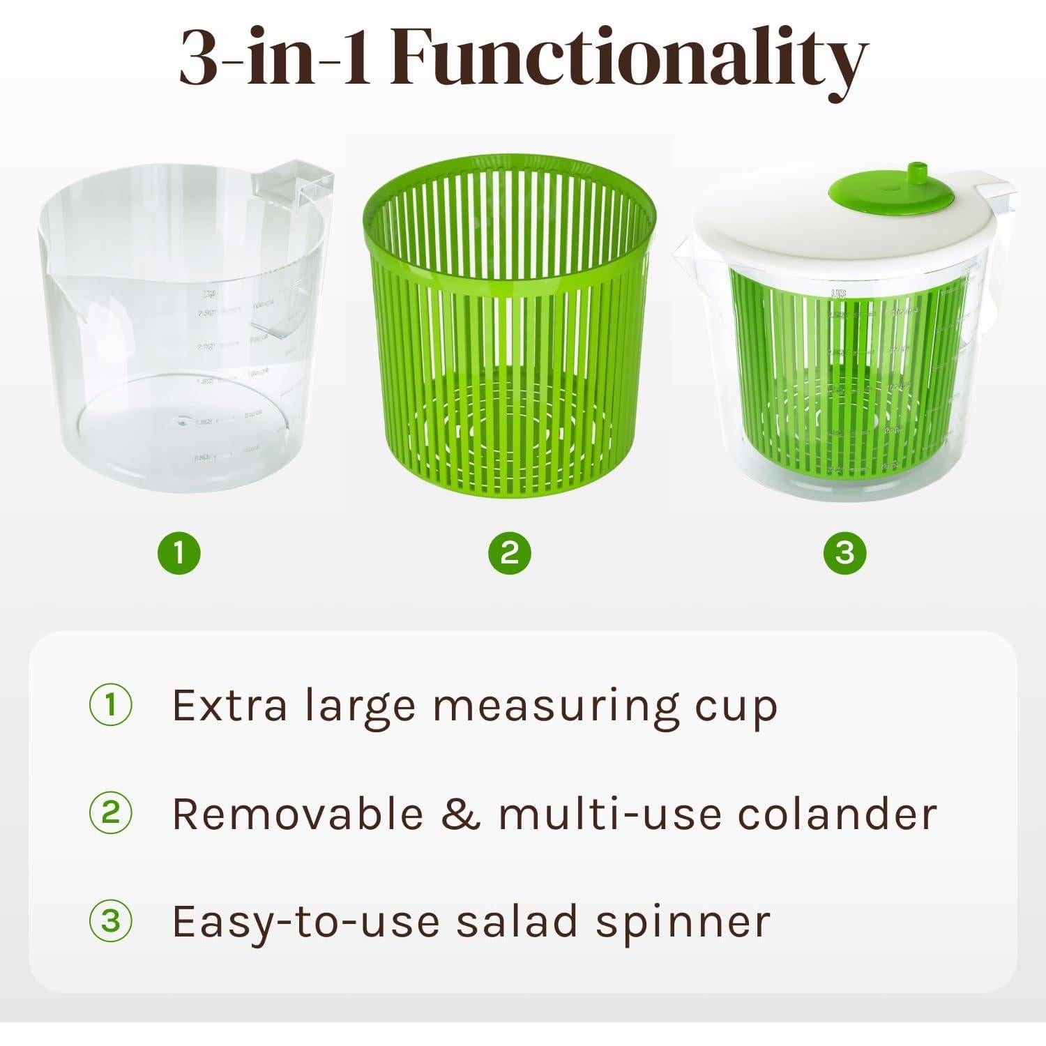 Centrifugadora de ensaladas Cooler Kitchen mini 0.57 kg