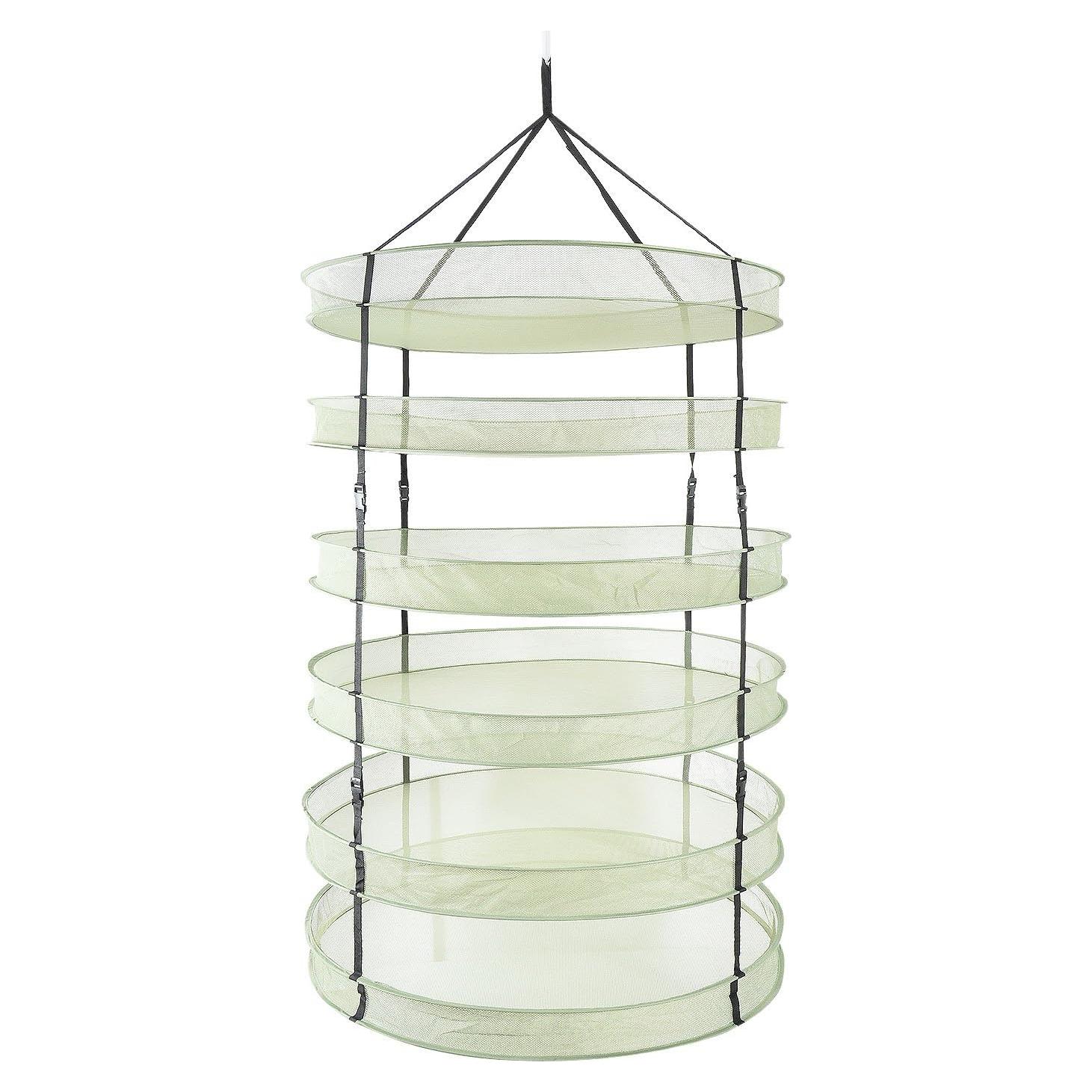 Estante Plegable de Secado iPower 6 Capas 91 cm Malla Transpirable