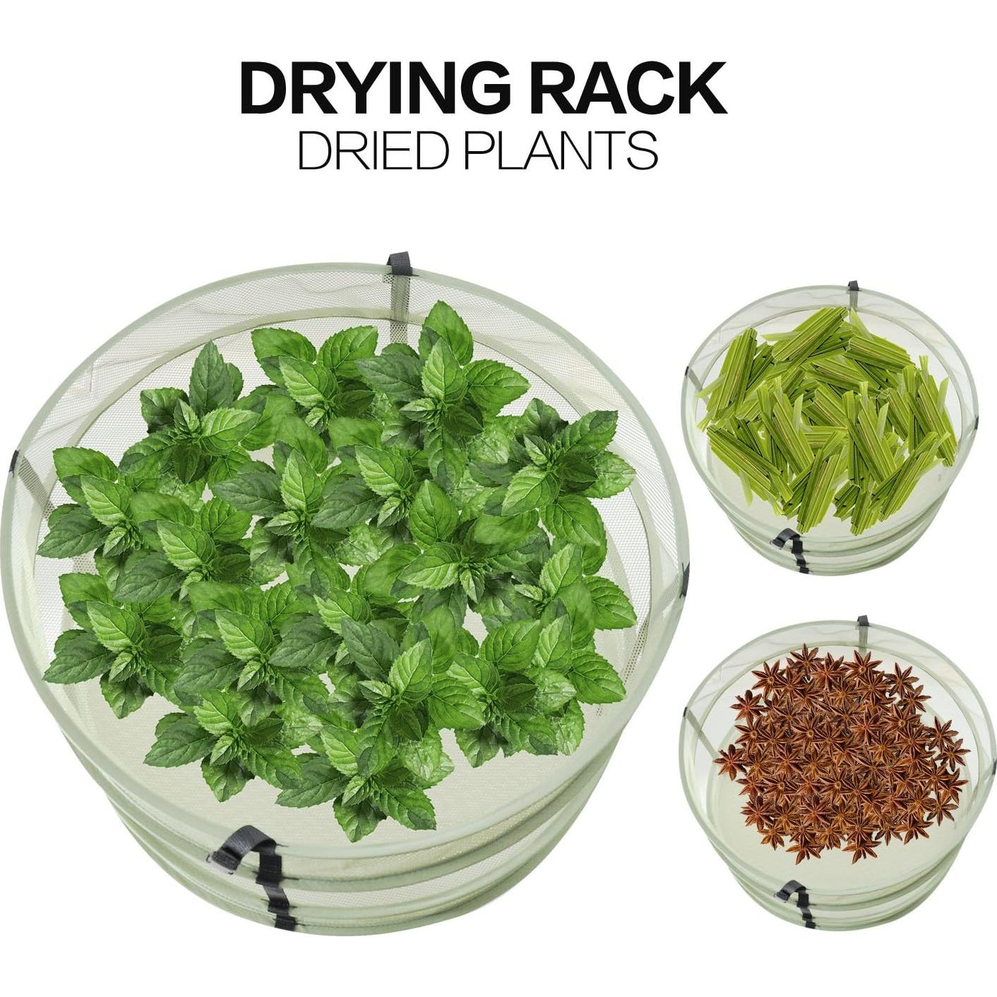 Estante Plegable de Secado iPower 6 Capas 91 cm Malla Transpirable