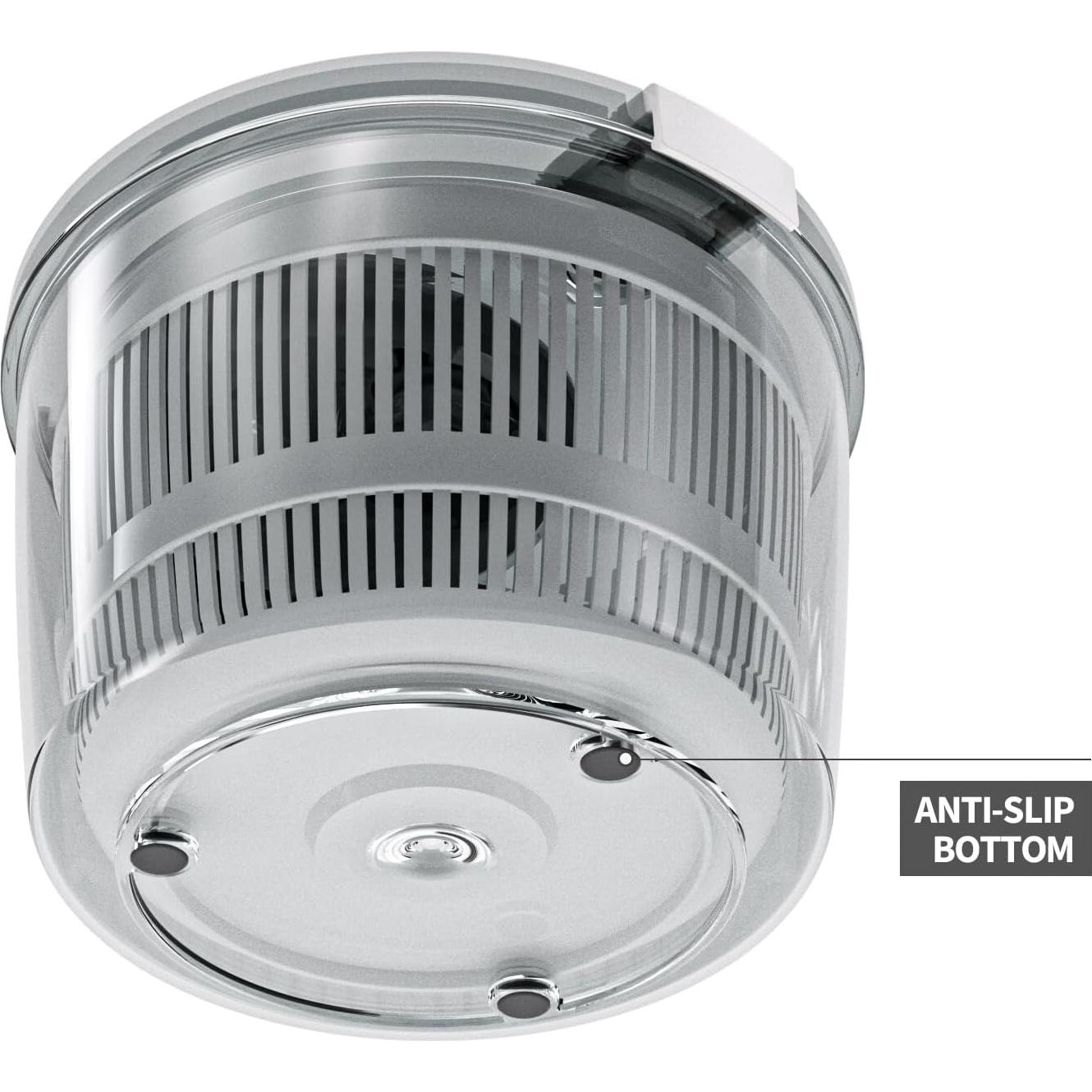 Centrifugadora de Ensalada Cambom 3Qt Blanca, Lava y Seca Verduras