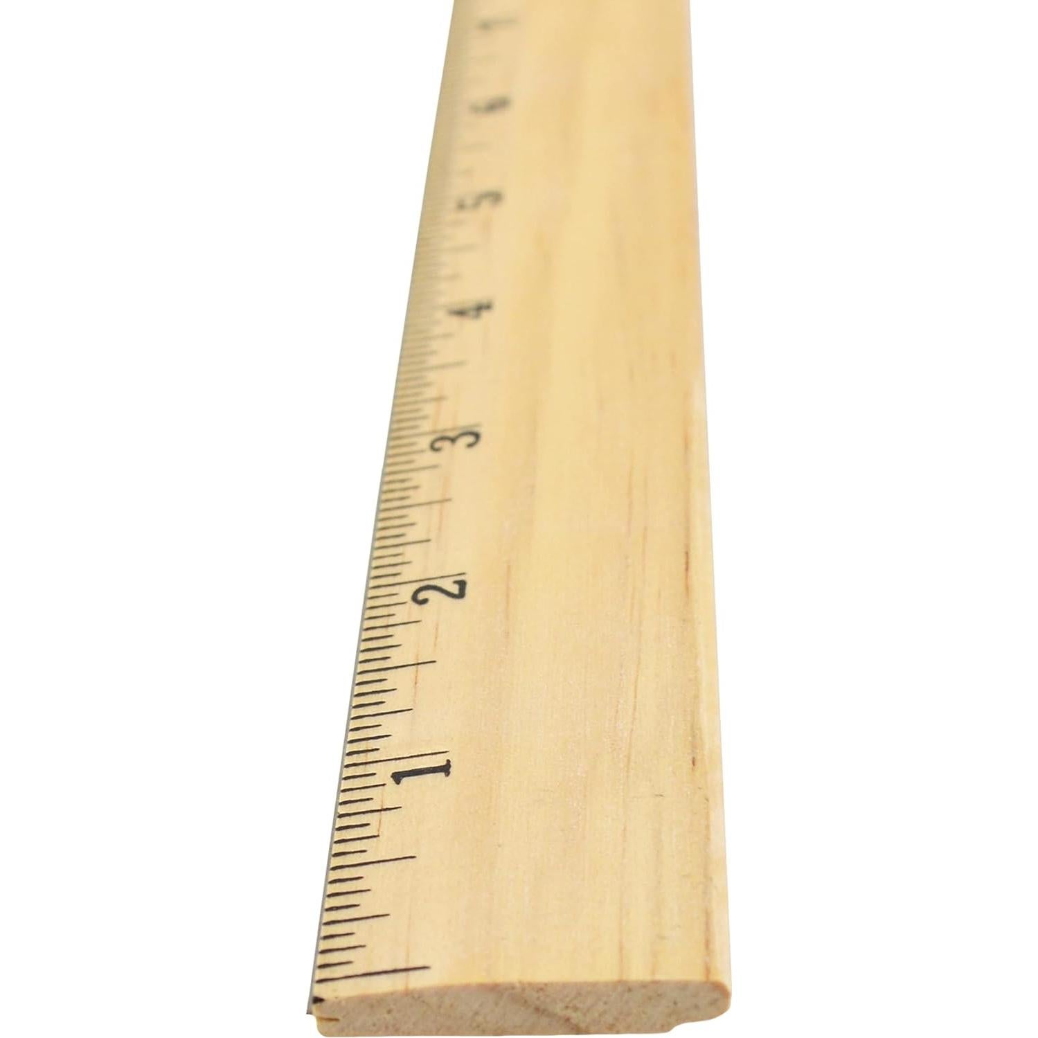 Westcott 10381 Wooden Ruler, 12 Inch