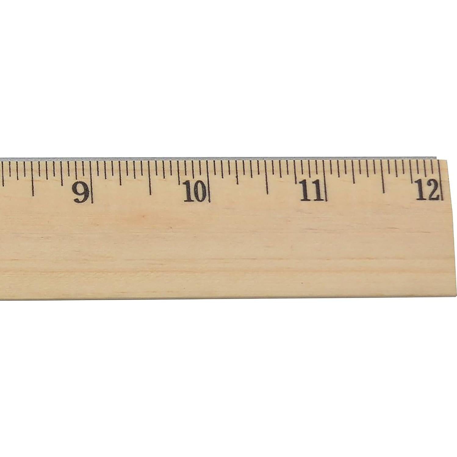 Westcott 10381 Wooden Ruler, 12 Inch