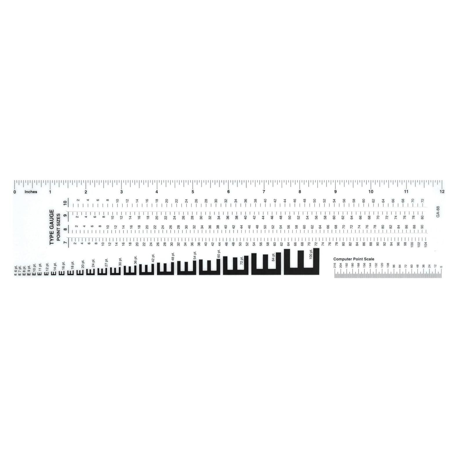 Regla de Artes Gráficas Westcott GA-88 30.48 cm Verde
