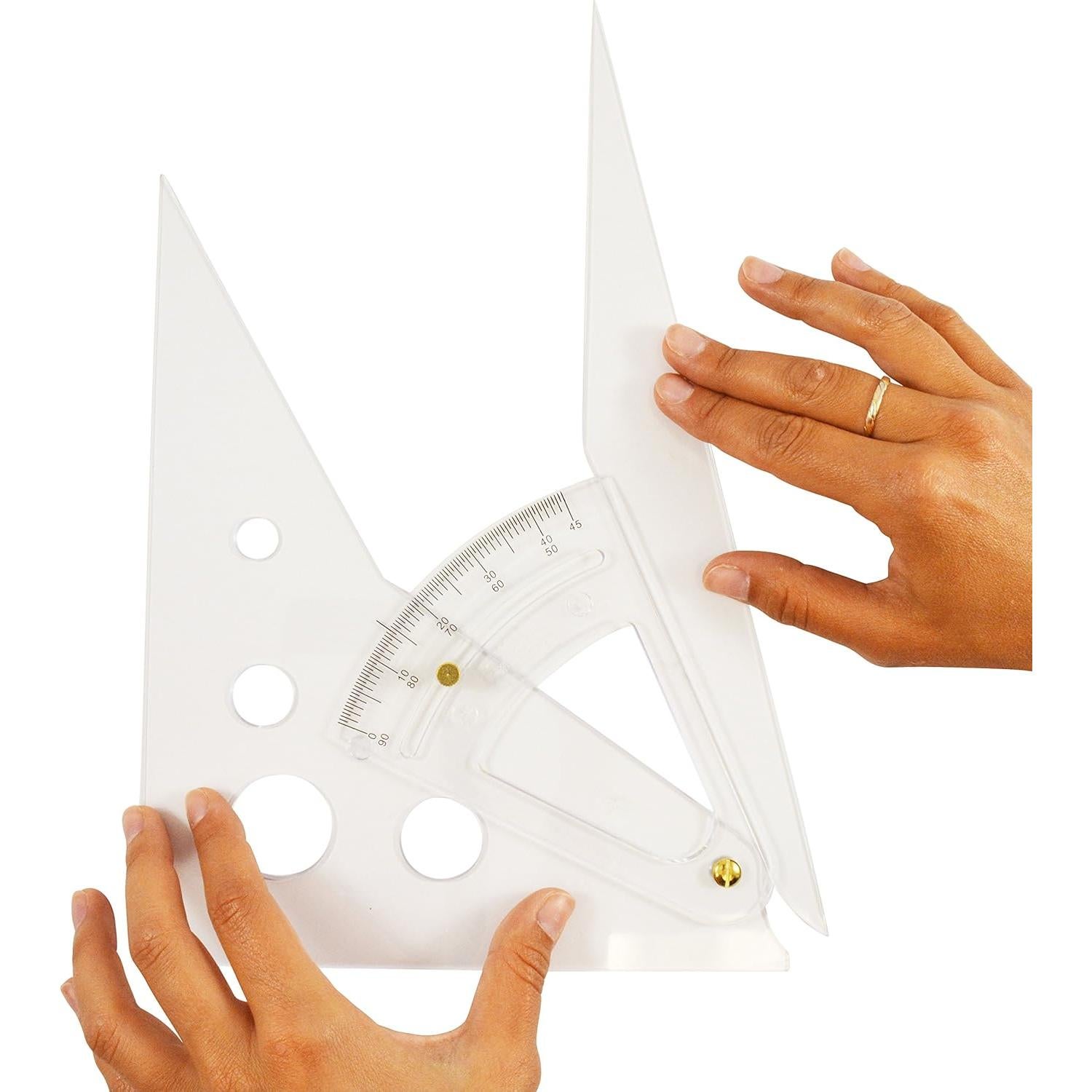 Regla Triangular Ajustable Westcott AT-10 25.4 cm Transparente