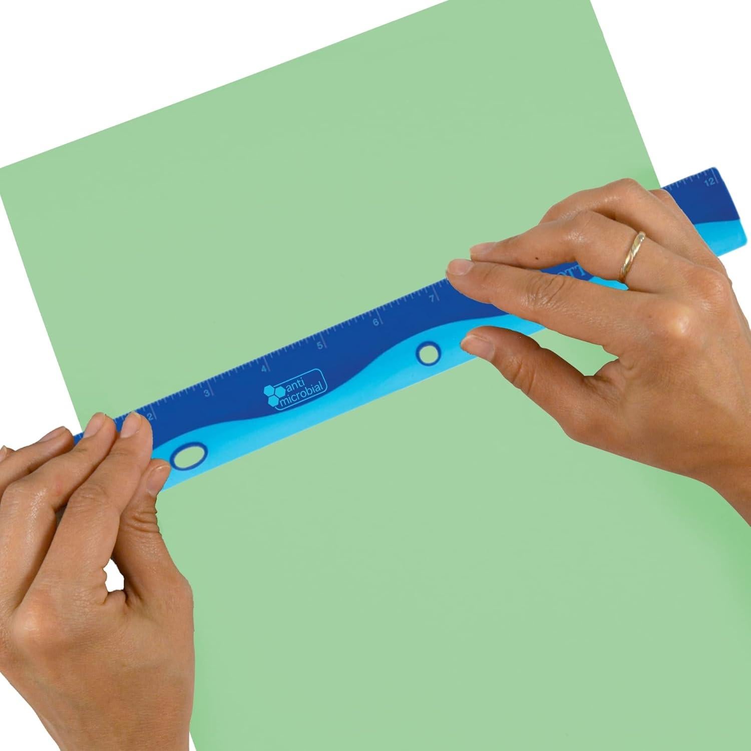 Regla de Olas Soft Touch Westcott 30.48 cm Colores Variados