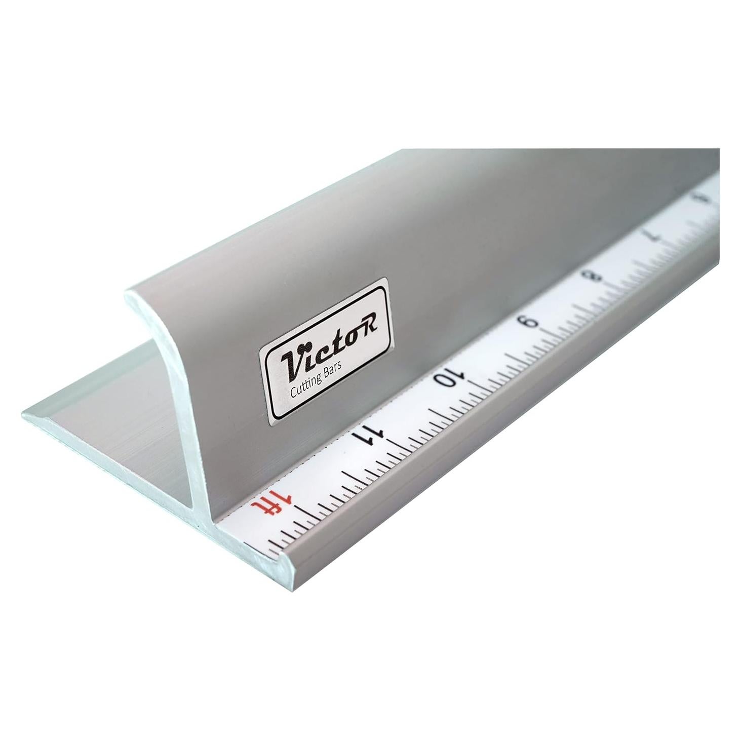 Regla de Corte de Aluminio Victor 61 cm con Bisel de Protección