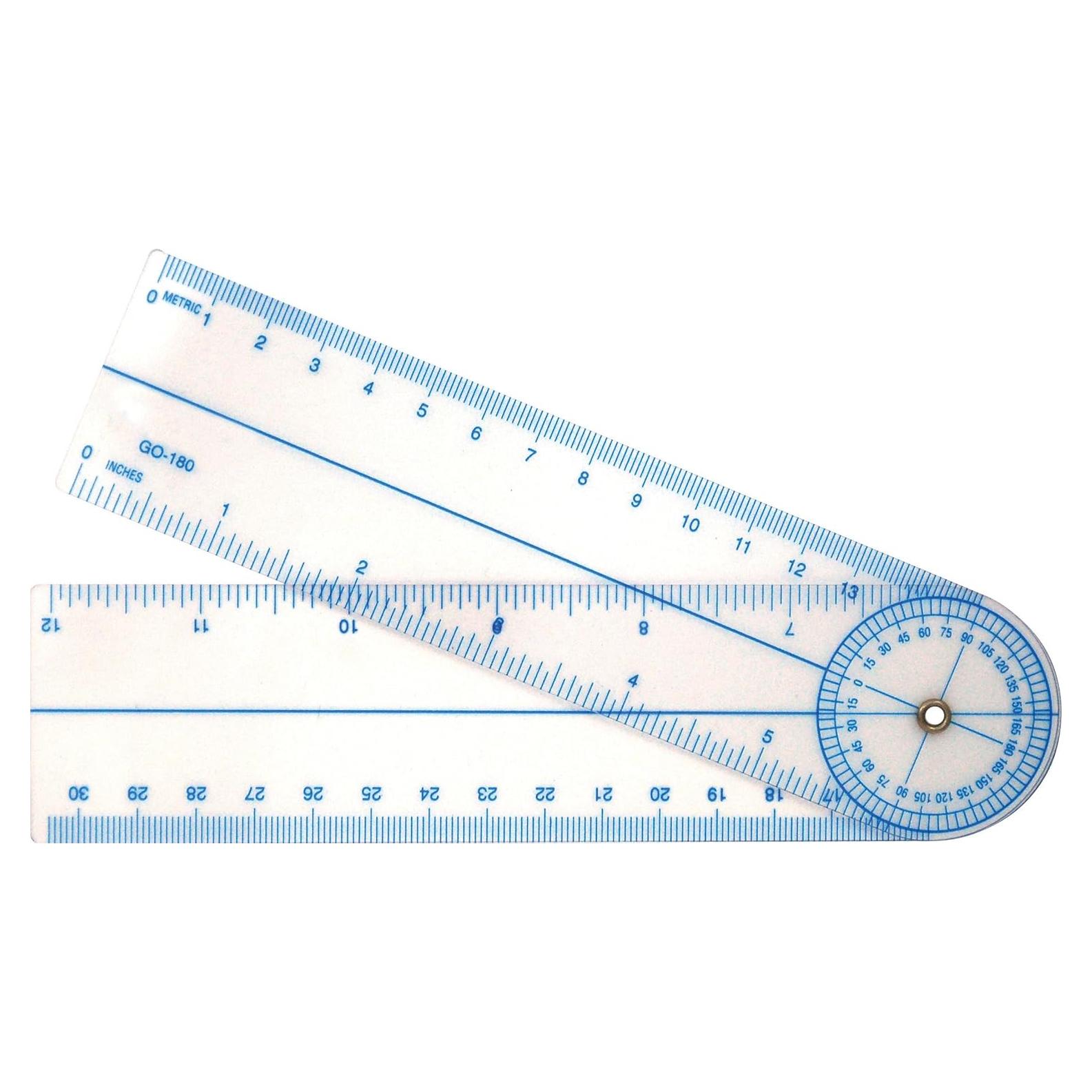 7-Inch Goniometer Quick Angle Protractor Measuring Tool (GO-180)