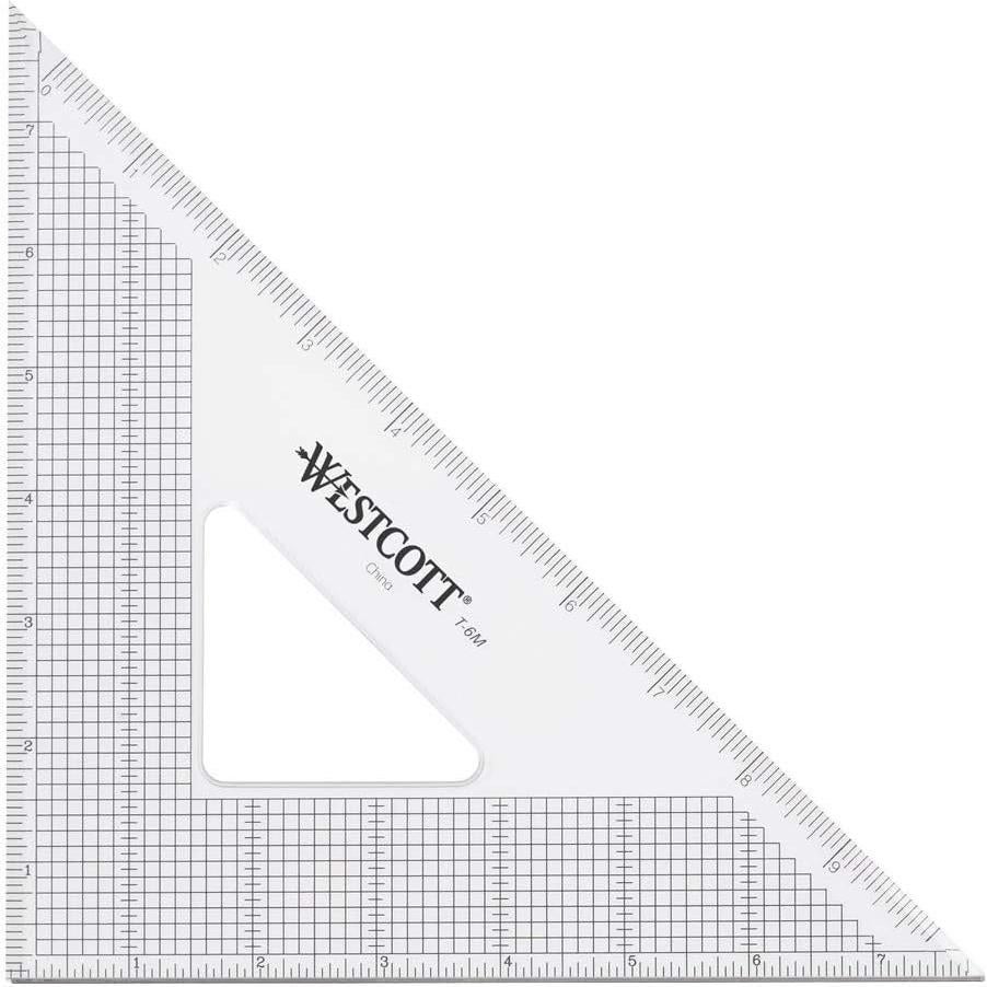 Triángulo de Corte Westcott T-6M 20.32cm Acrílico