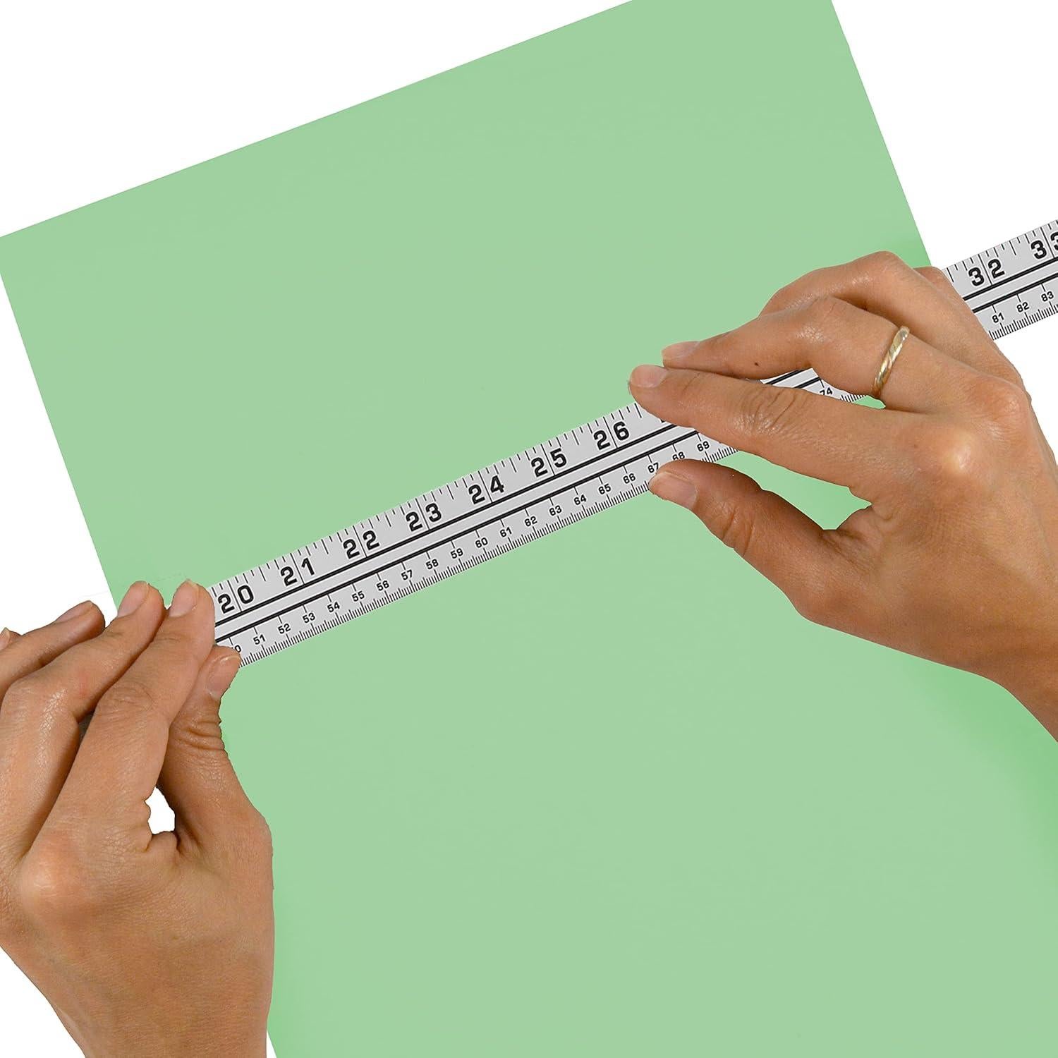 Regla de Aluminio Westcott YMS-1 100cm con Tablas Métricas