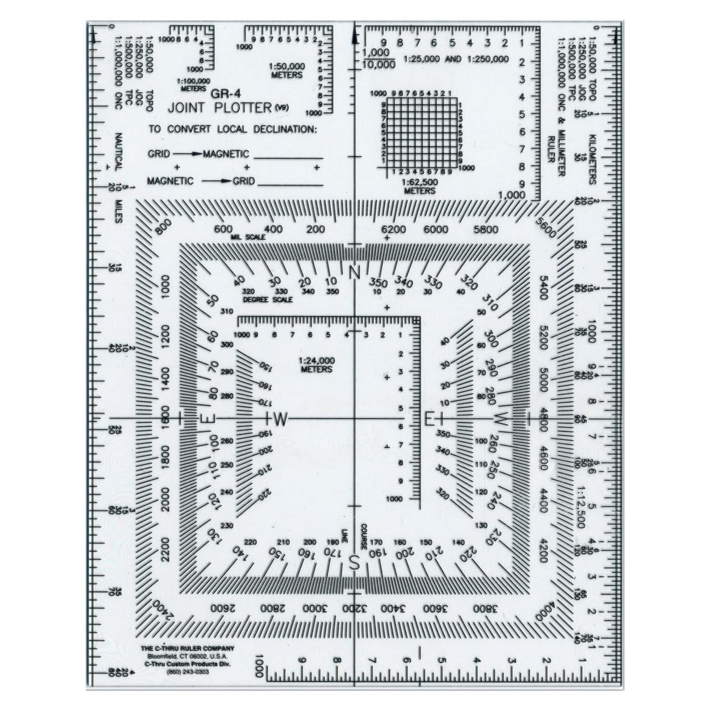 Lector de Mapas Westcott GR-4, 12.7 x 15.24 cm, Transparente