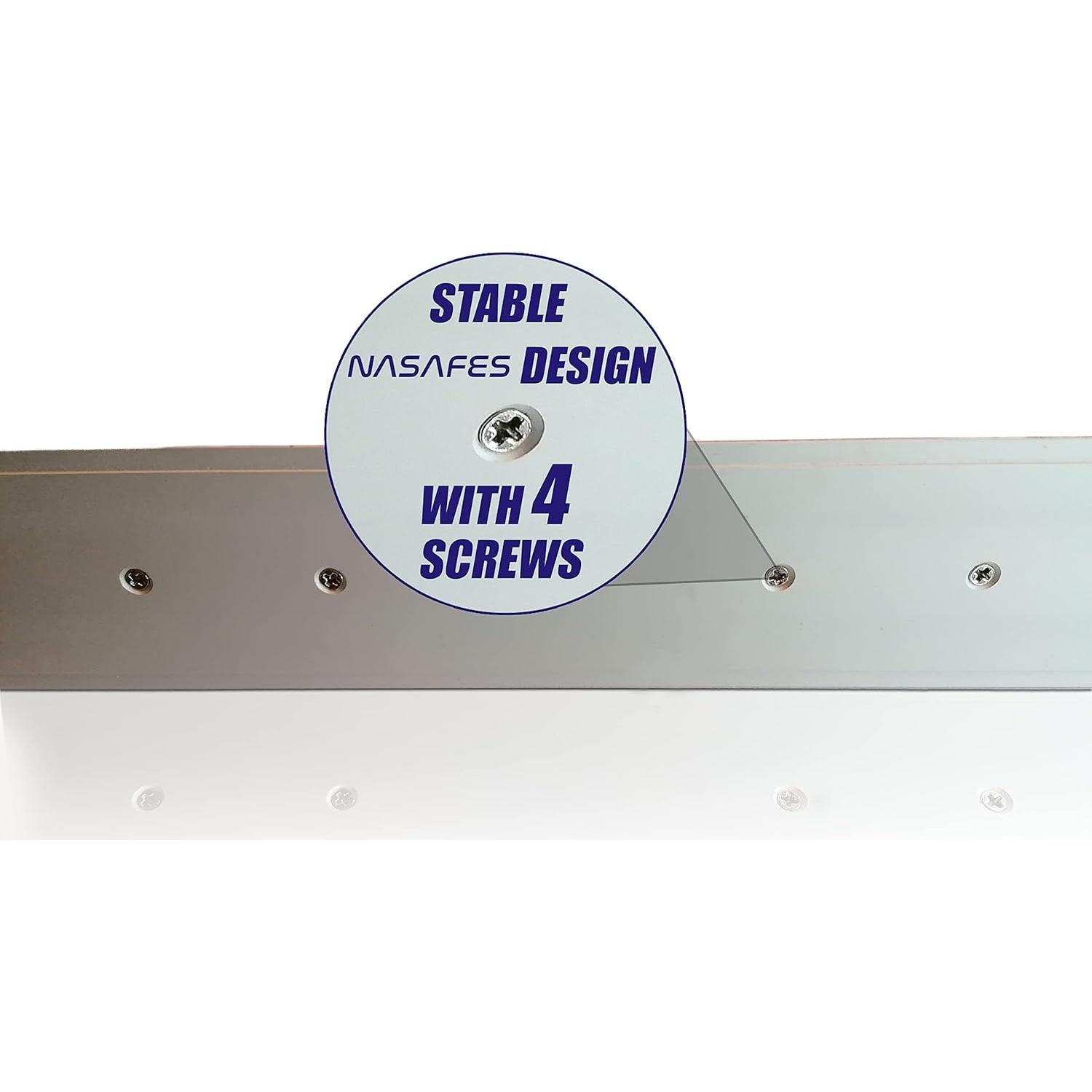 Regla Recta de Aluminio NASAFES 55cm con Mango Ergonomico