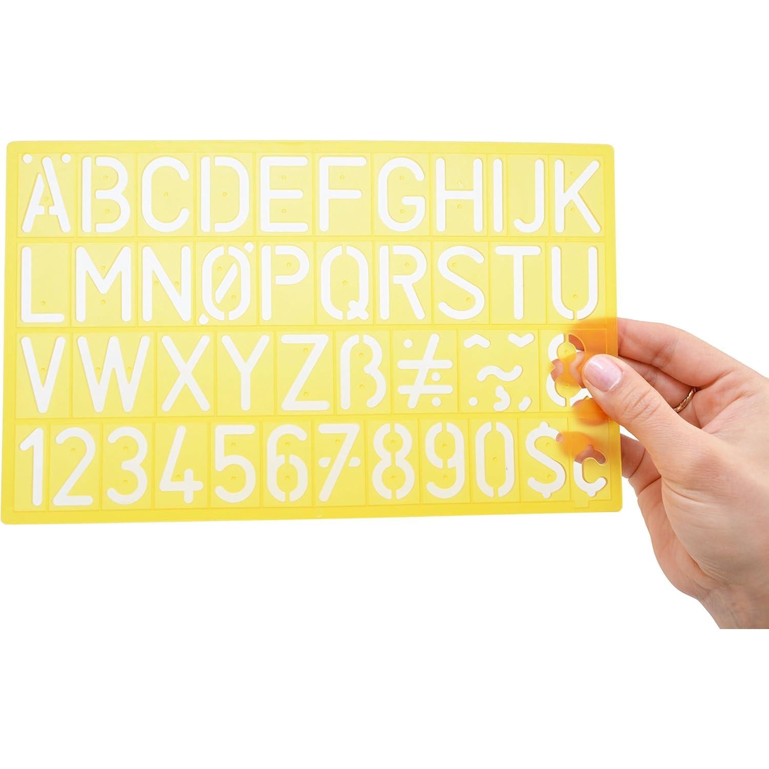 Juego de Guías de Letras de Plástico Westcott Set de 4