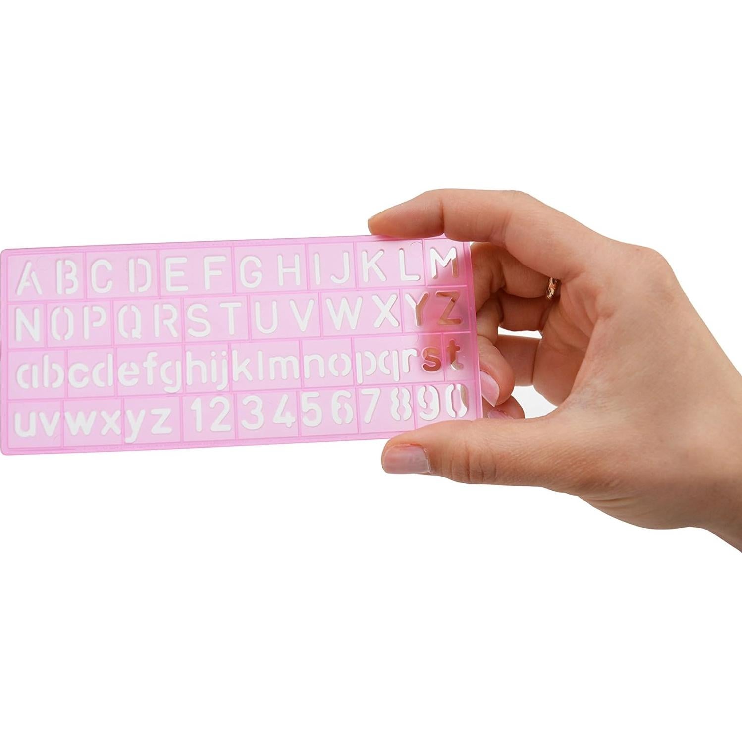 Juego de Guías de Letras de Plástico Westcott Set de 4