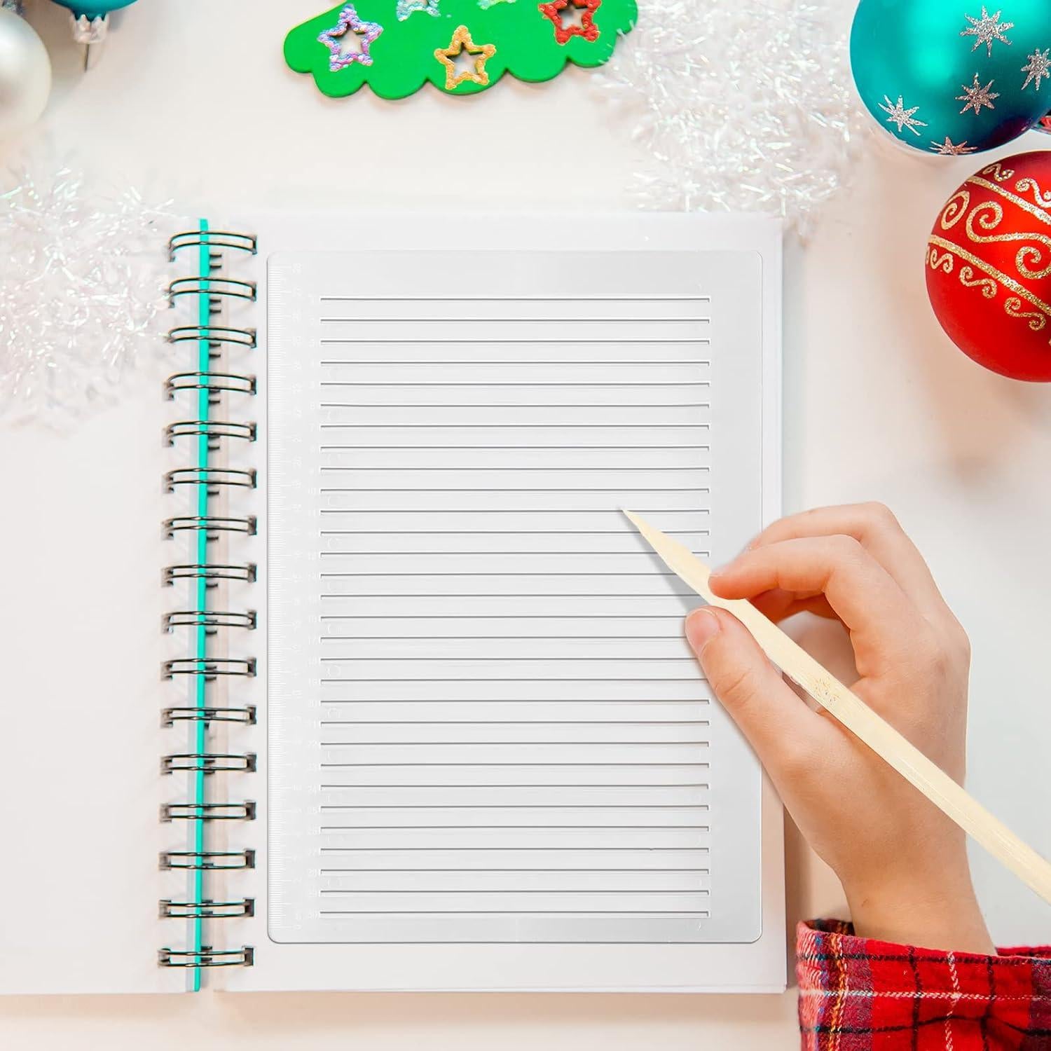 Plantilla de Escritura Fainne con Regla y Lápiz 2B - 4 Piezas