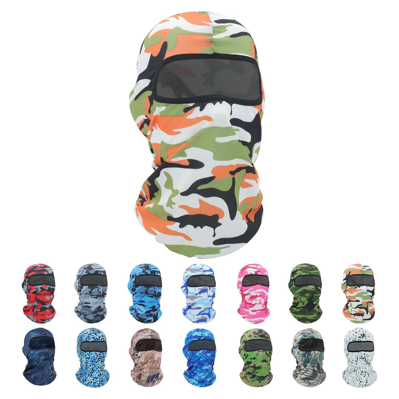 Máscara Balaclava Pukavt Naranja Camuflaje Unisex