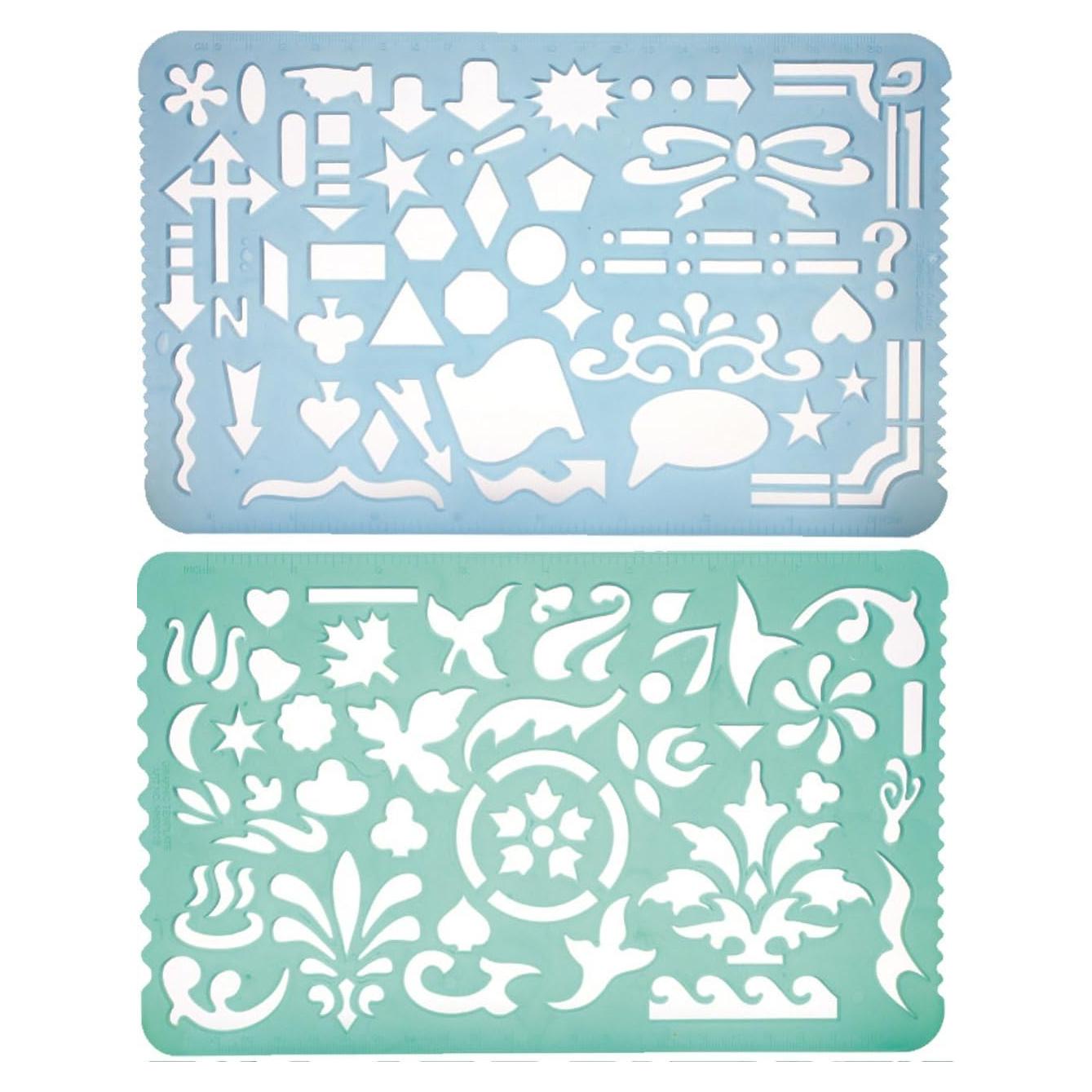 Juego de 2 Plantillas de Dibujo Yosogo 15.2x24.1 cm