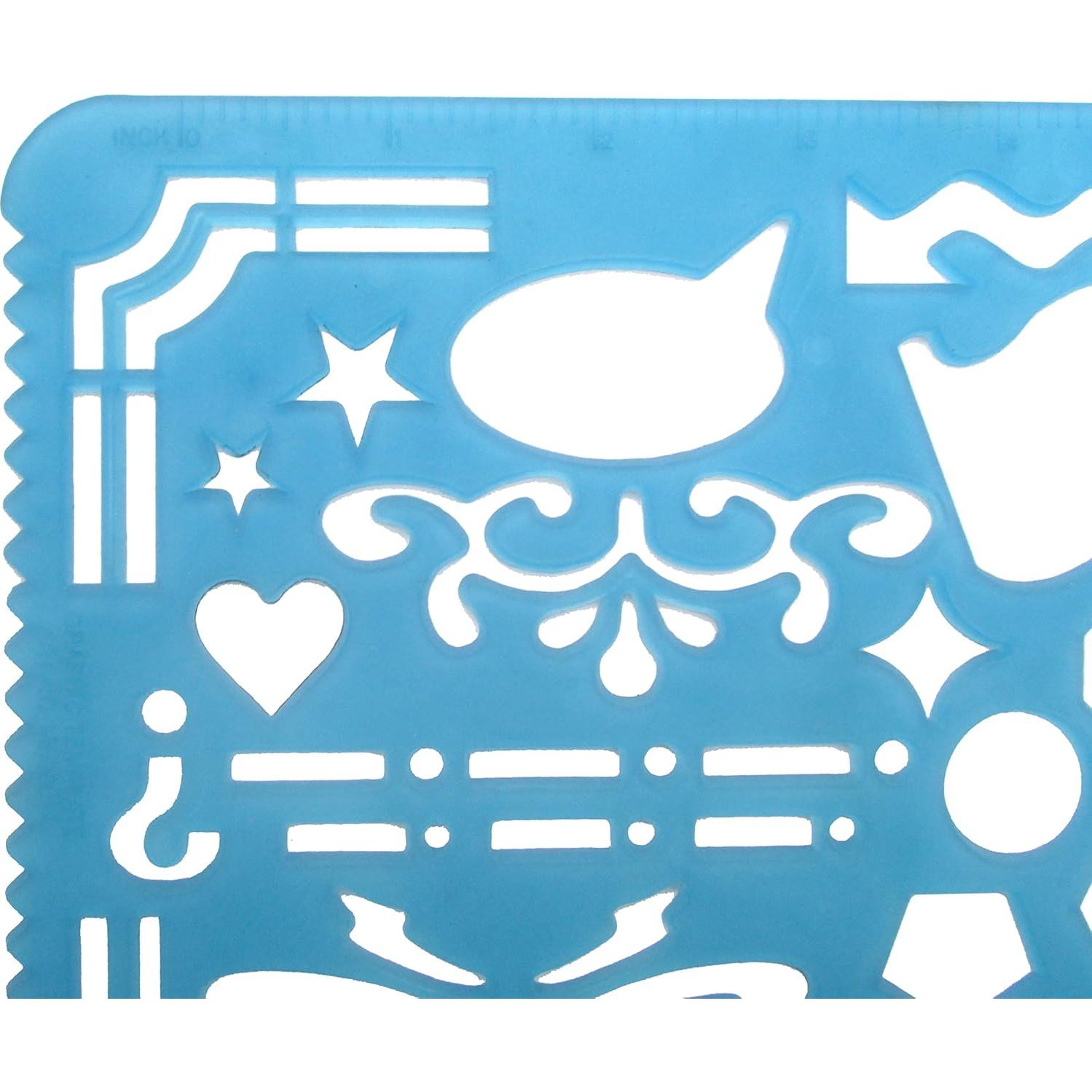 Juego de 2 Plantillas de Dibujo Yosogo 15.2x24.1 cm