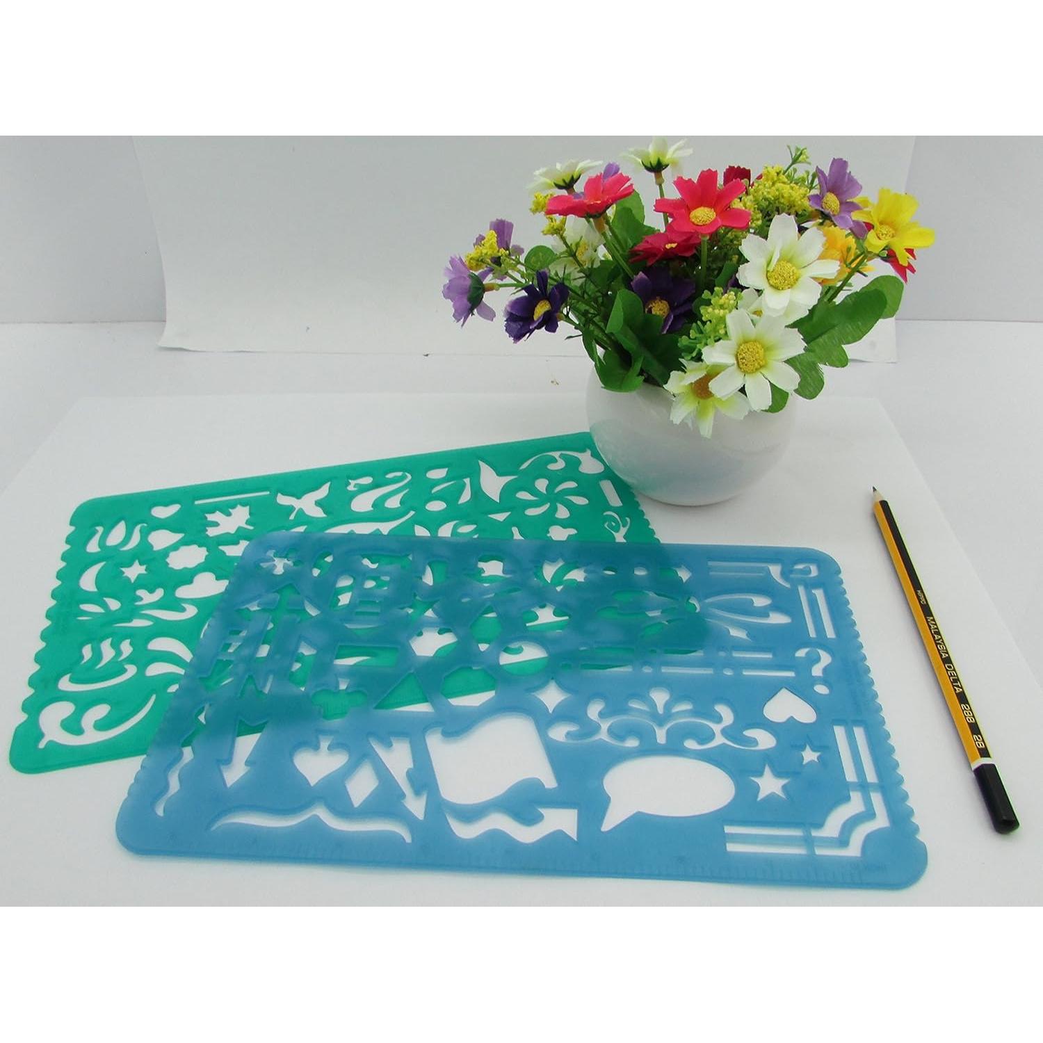 Juego de 2 Plantillas de Dibujo Yosogo 15.2x24.1 cm