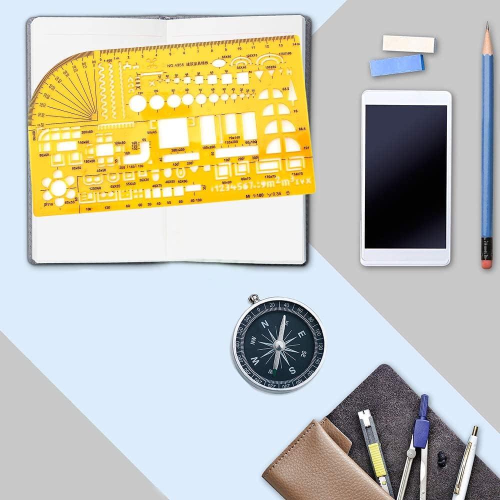 Plantilla de Dibujo Utoolmart 4355 - Plástico Transparente