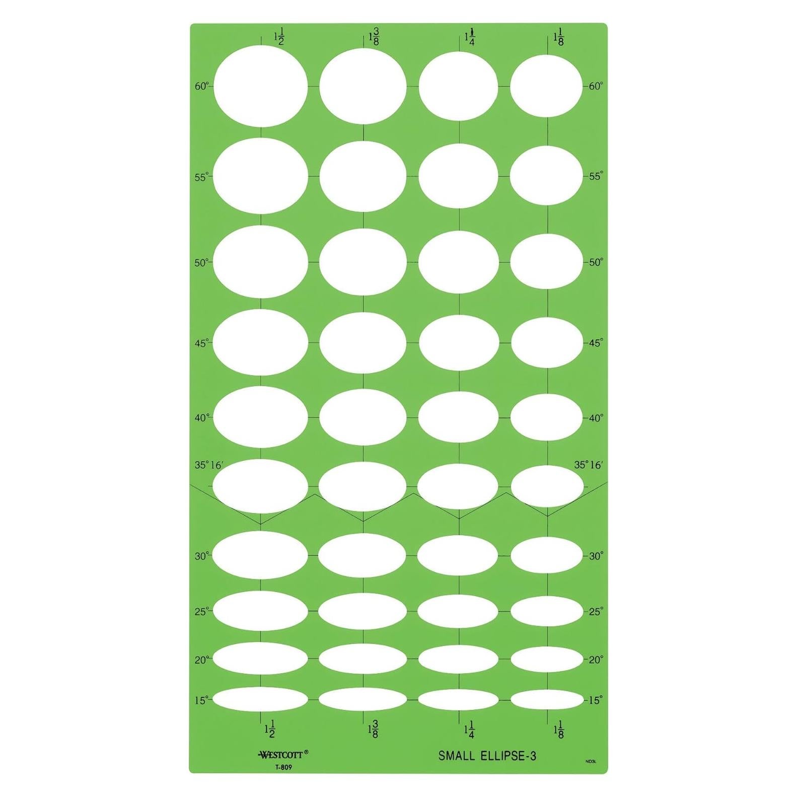 Plantilla de Dibujo Técnico Westcott T-809 - Plástico