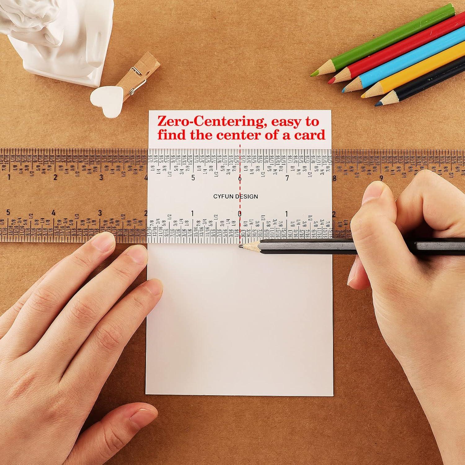 Conjunto de Reglas Acrílicas BAOFALI 15cm y 30cm para Medición