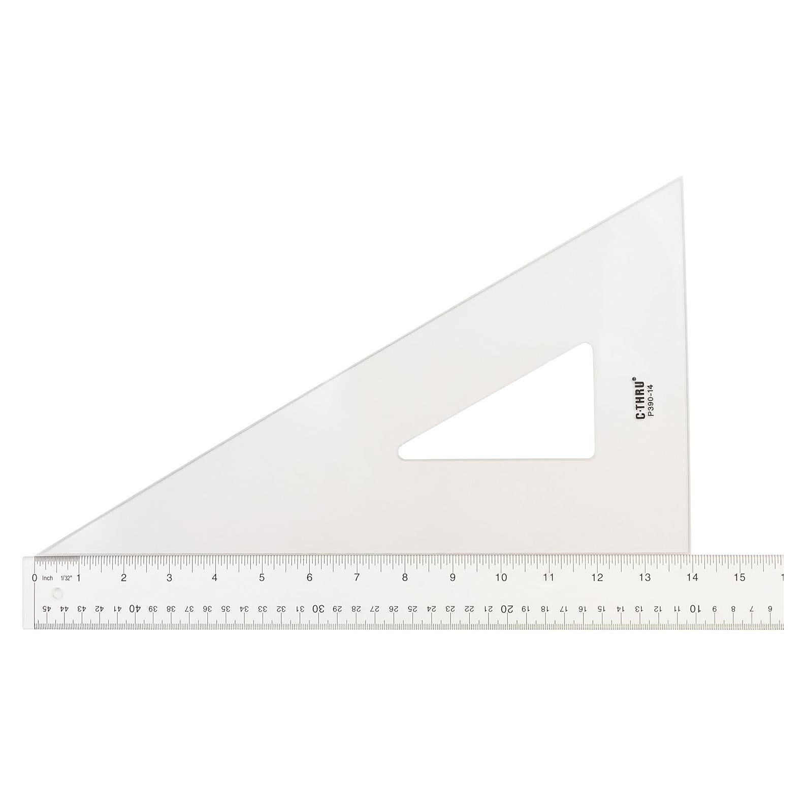 Regla Triangular Profesional Westcott 35.56 cm Acrílico