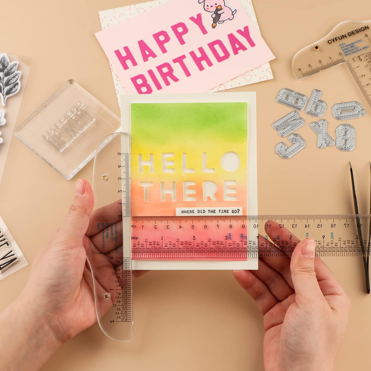 Regla T Acrílica Transparente 30cm BAOFALI para Manualidades