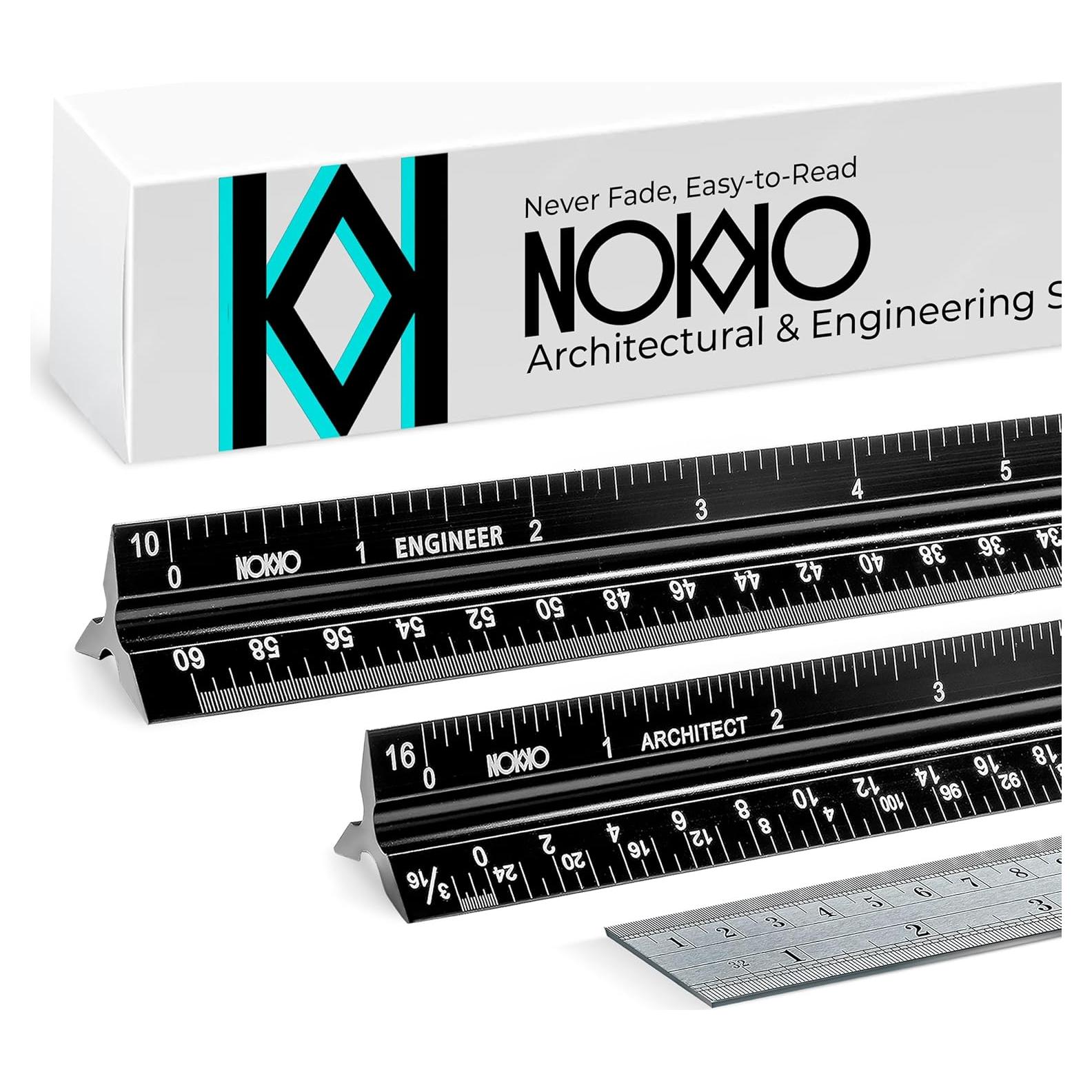 Juego de Reglas de Escala Arquitectónica y de Ingeniería NOKKO 30.48 cm