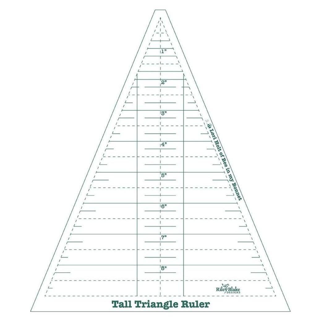 Regla Triángulo Alto Riley Blake 45° Plástico 35.6x21.6 cm