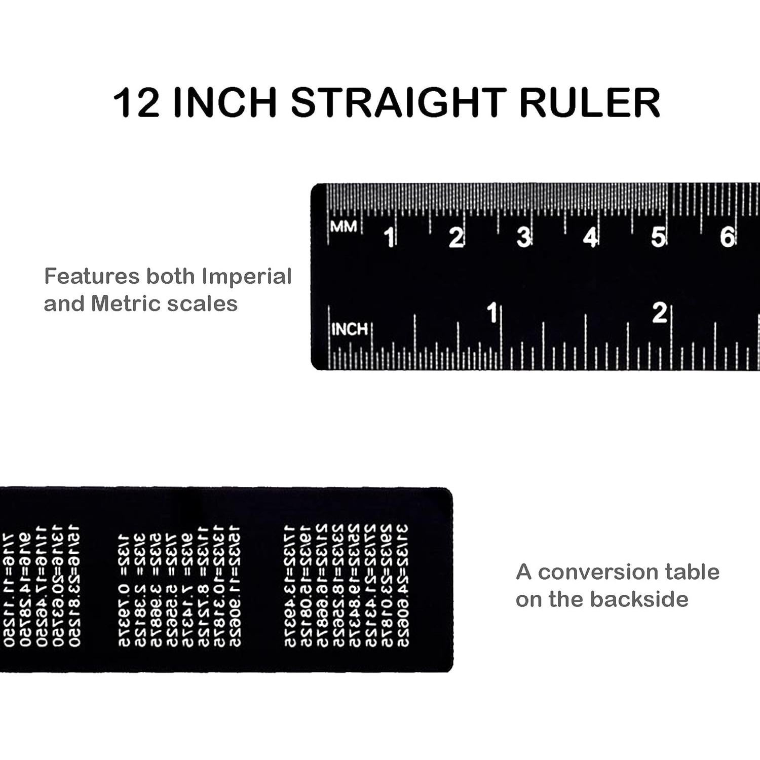 Juego de 3 Reglas de Escala de Aluminio 30cm y 15cm Muulaii
