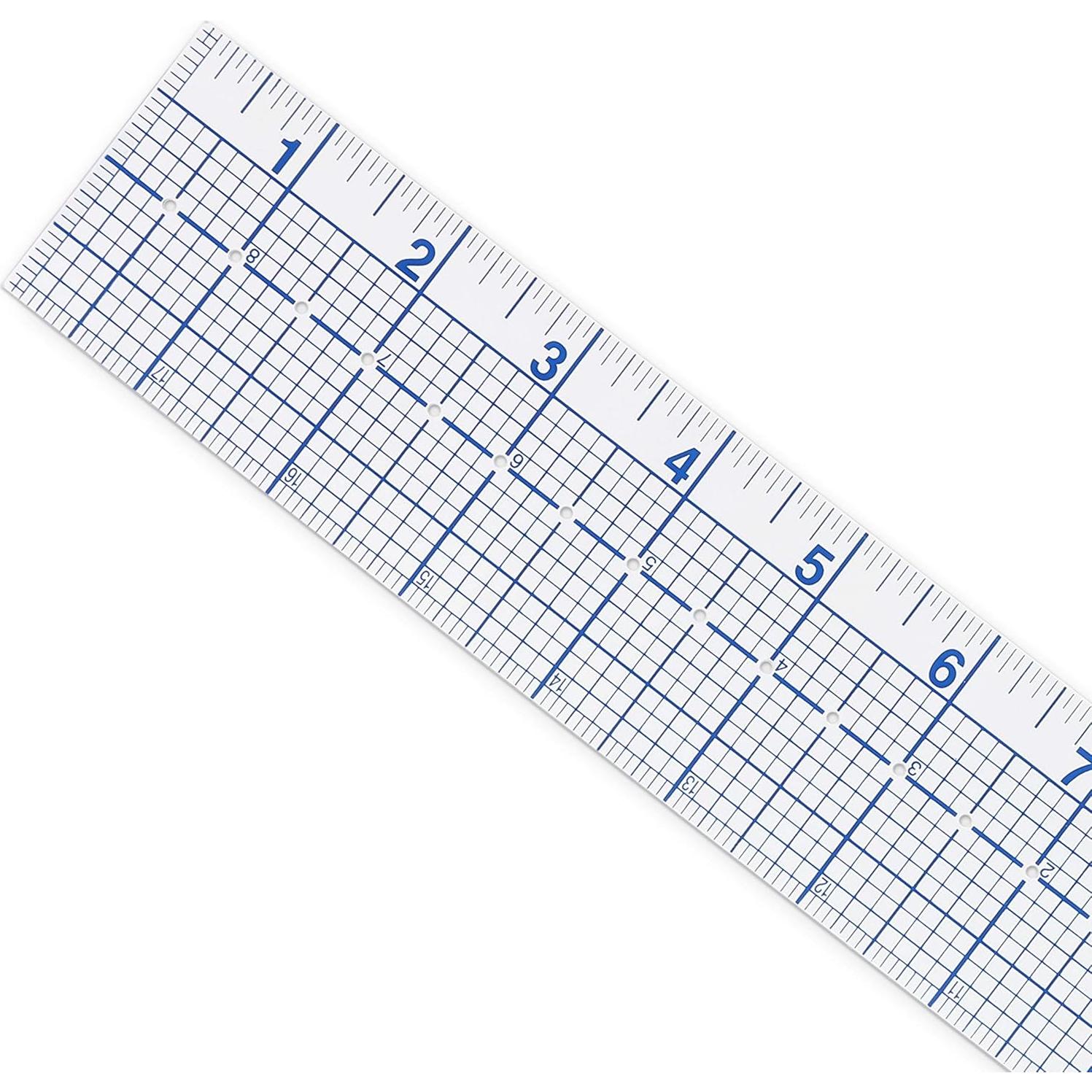 Regla de Costura Transparente Dritz 50 x 10 cm con Marcas