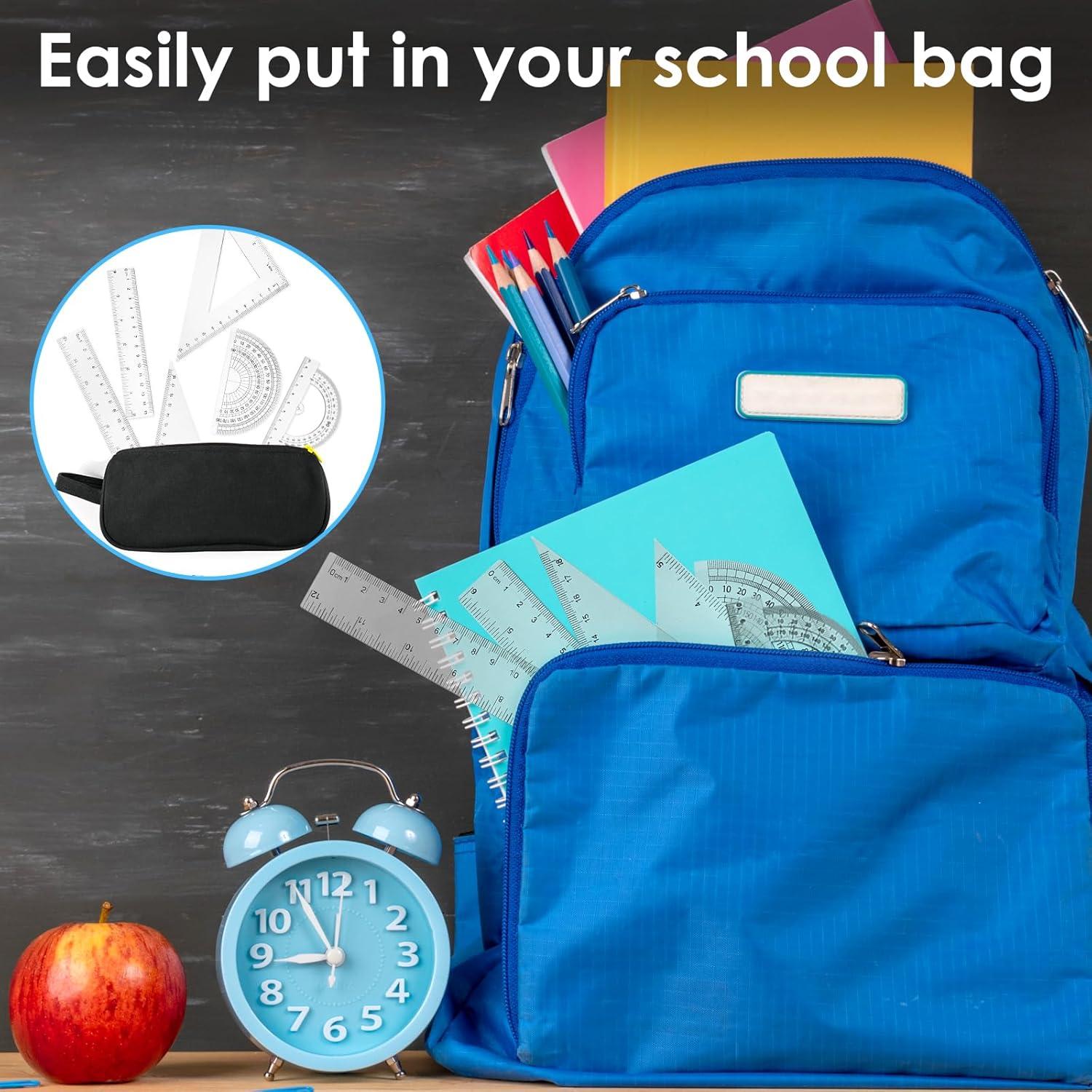 Conjunto de Reglas de Plástico Thinp 6 Piezas 30cm 15cm