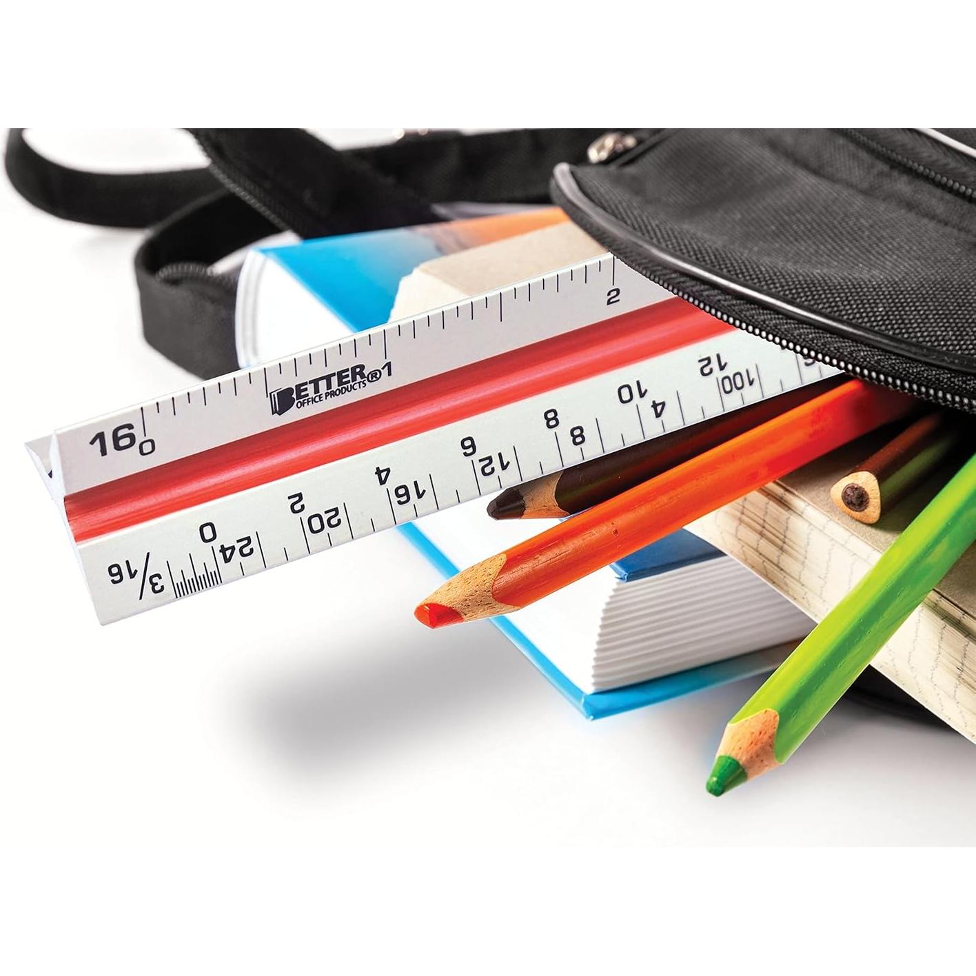 Regla Triangular de Aluminio 30.48 cm Mejores Productos Oficina