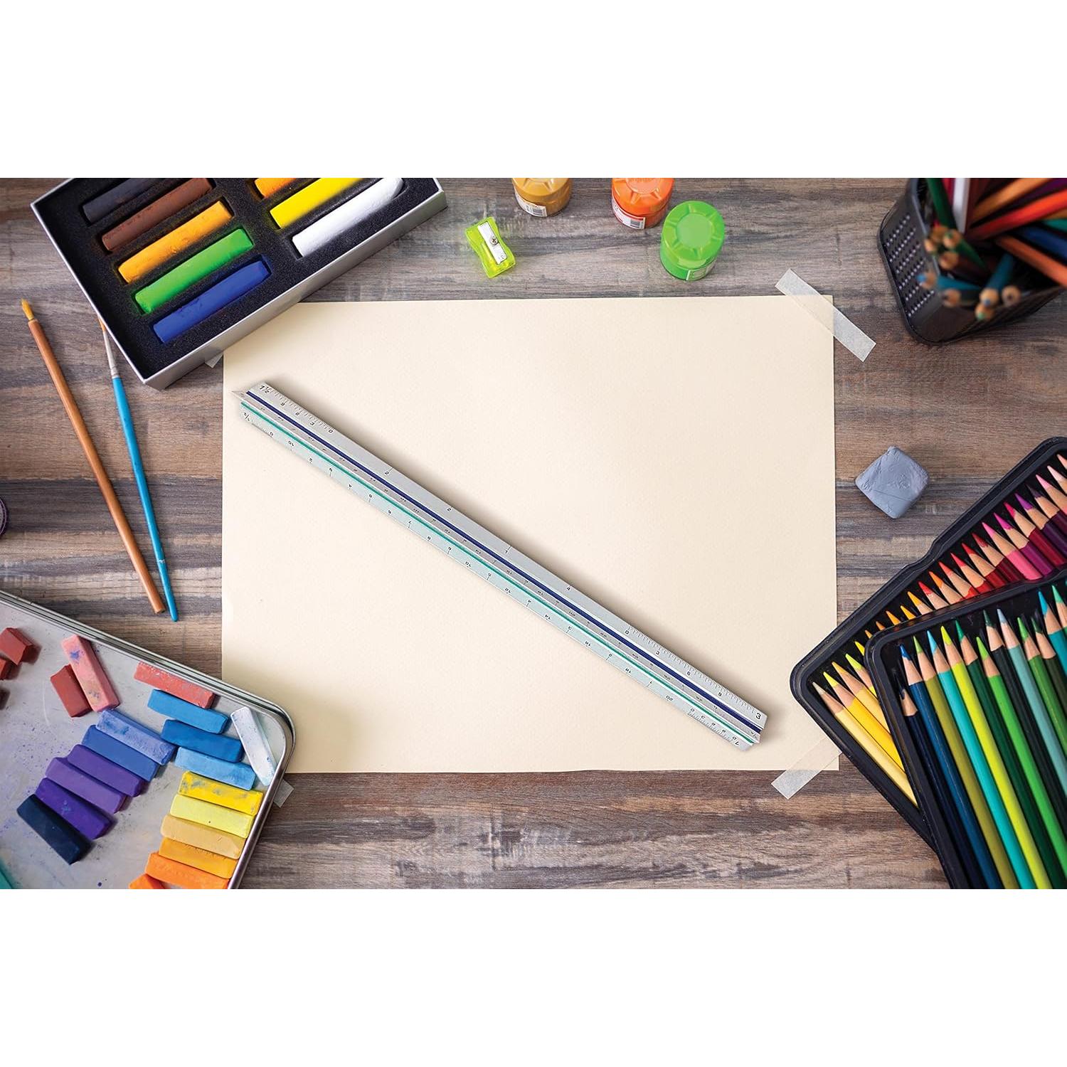 Regla Triangular de Aluminio 30.48 cm Mejores Productos Oficina