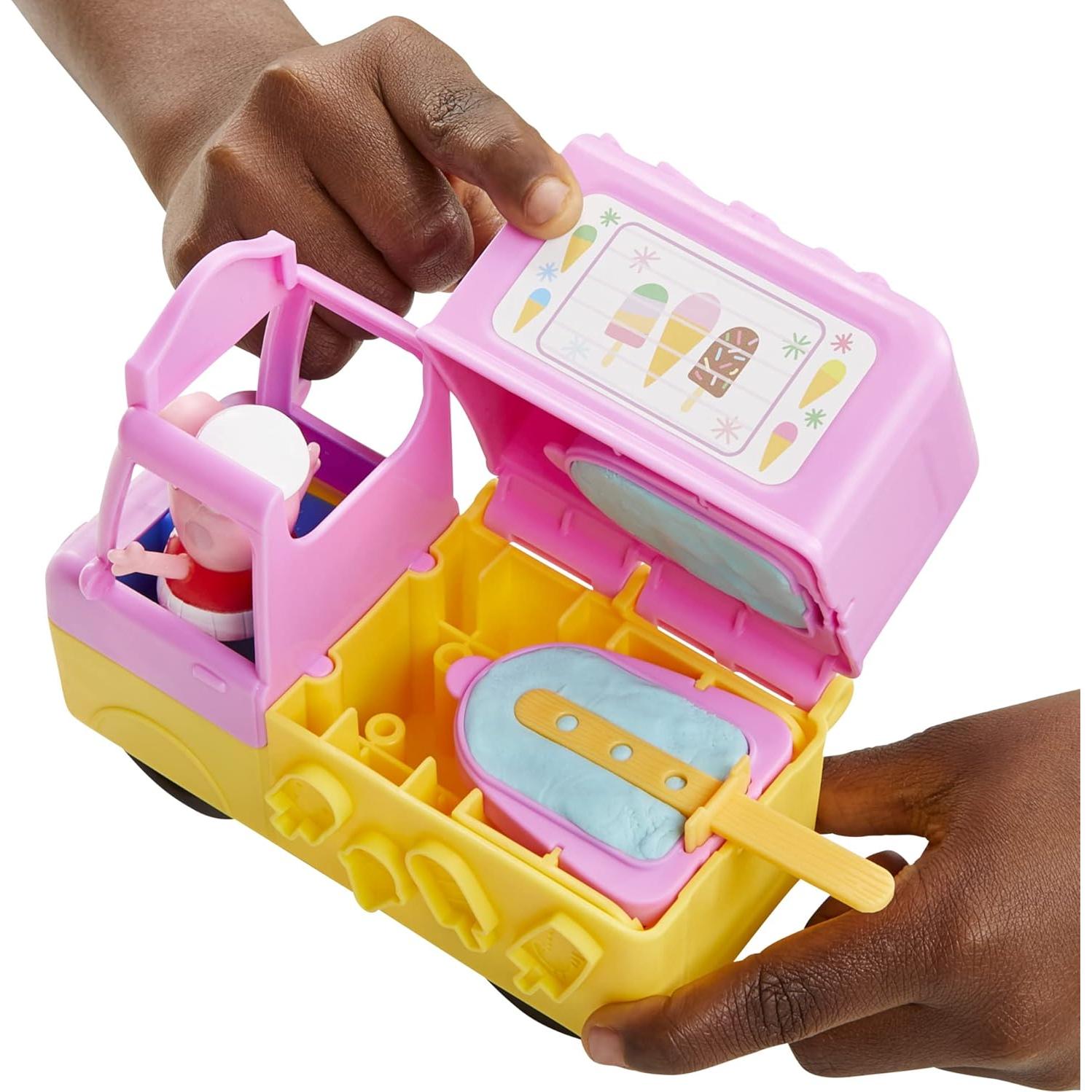 Juego de helados Peppa Pig con camión y 5 latas Play-Doh