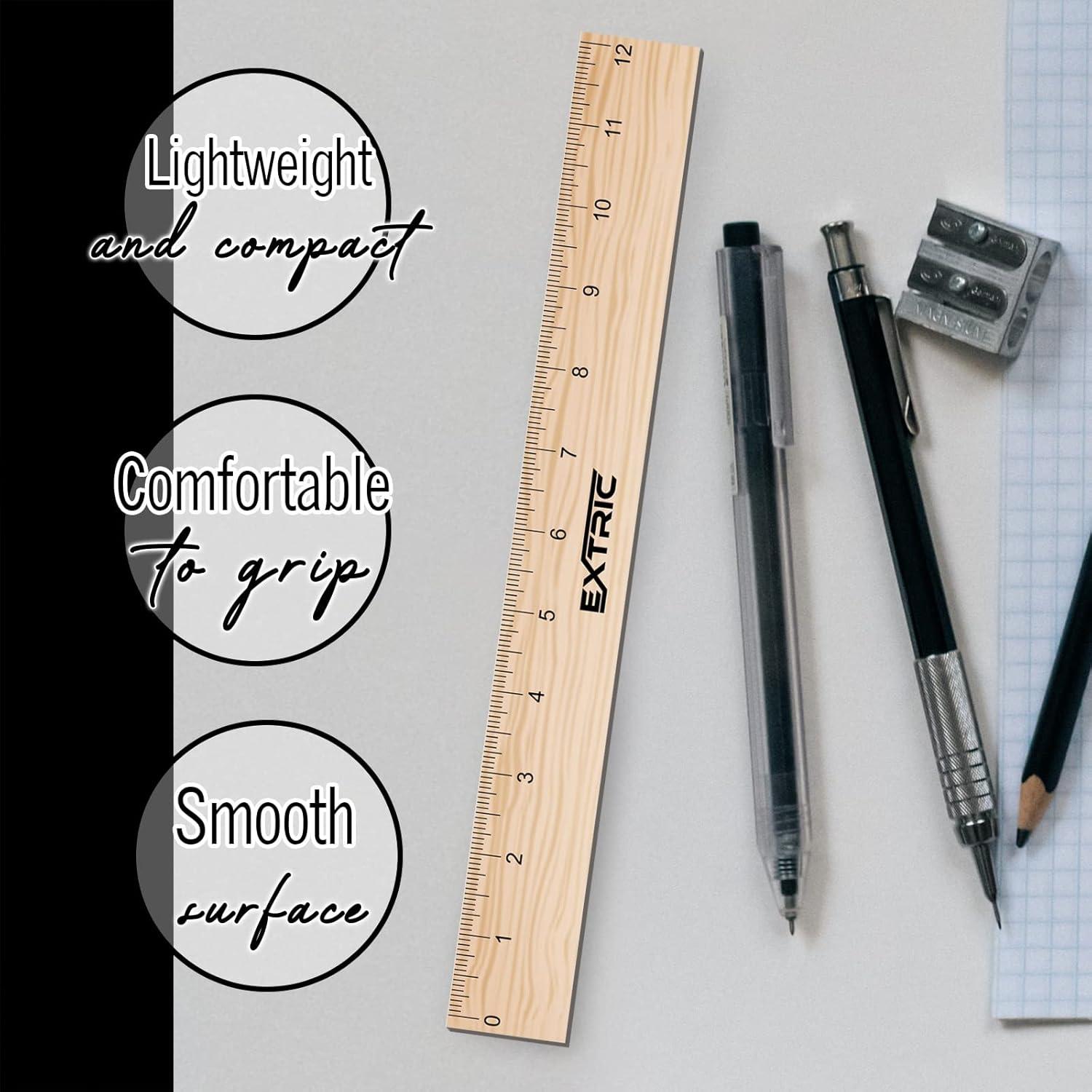 Regla de Escala Arquitectónica 30 cm EXTRIC - Madera Natural