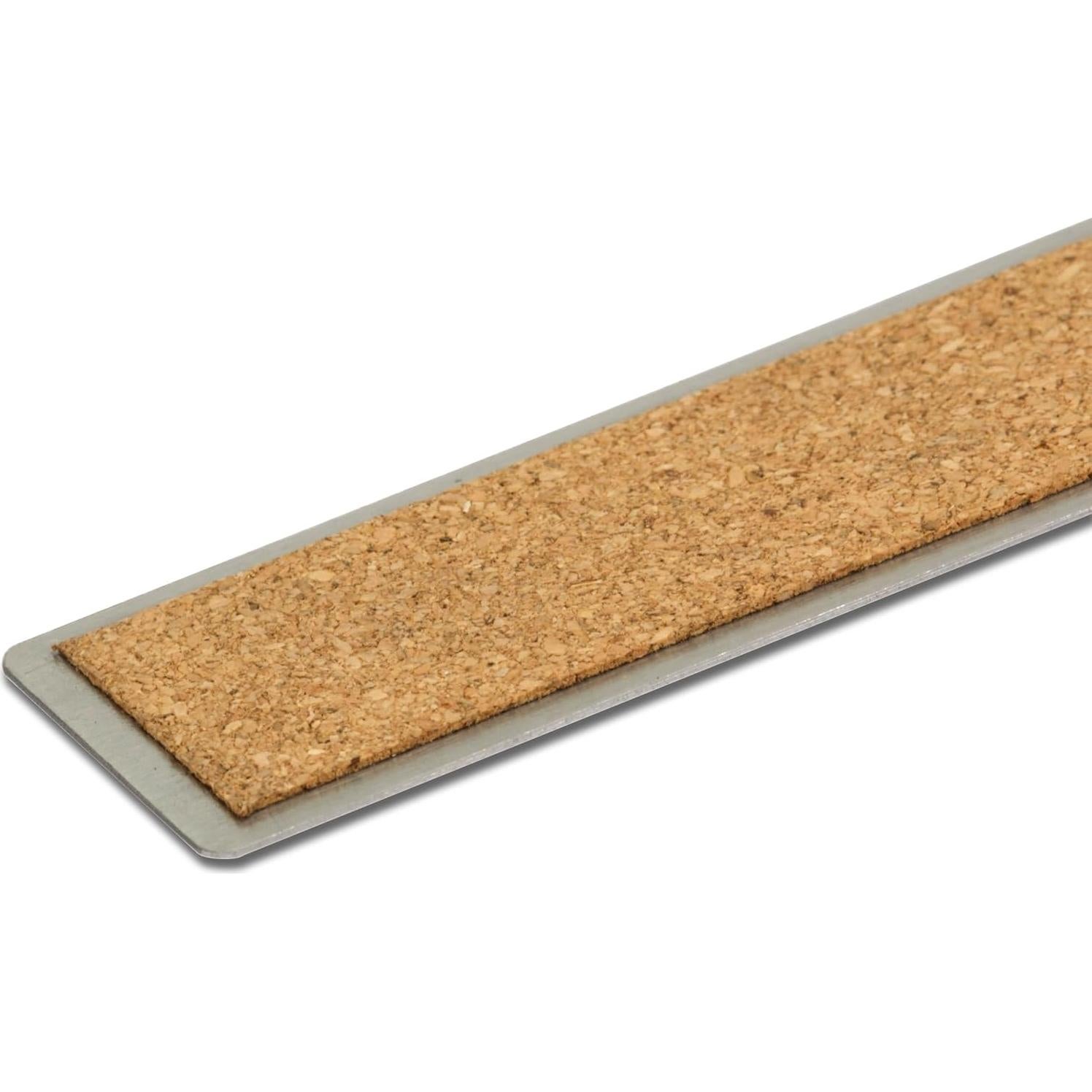 Regla de Acero Inoxidable VINCA SSRN-12 30cm con Base de Corcho