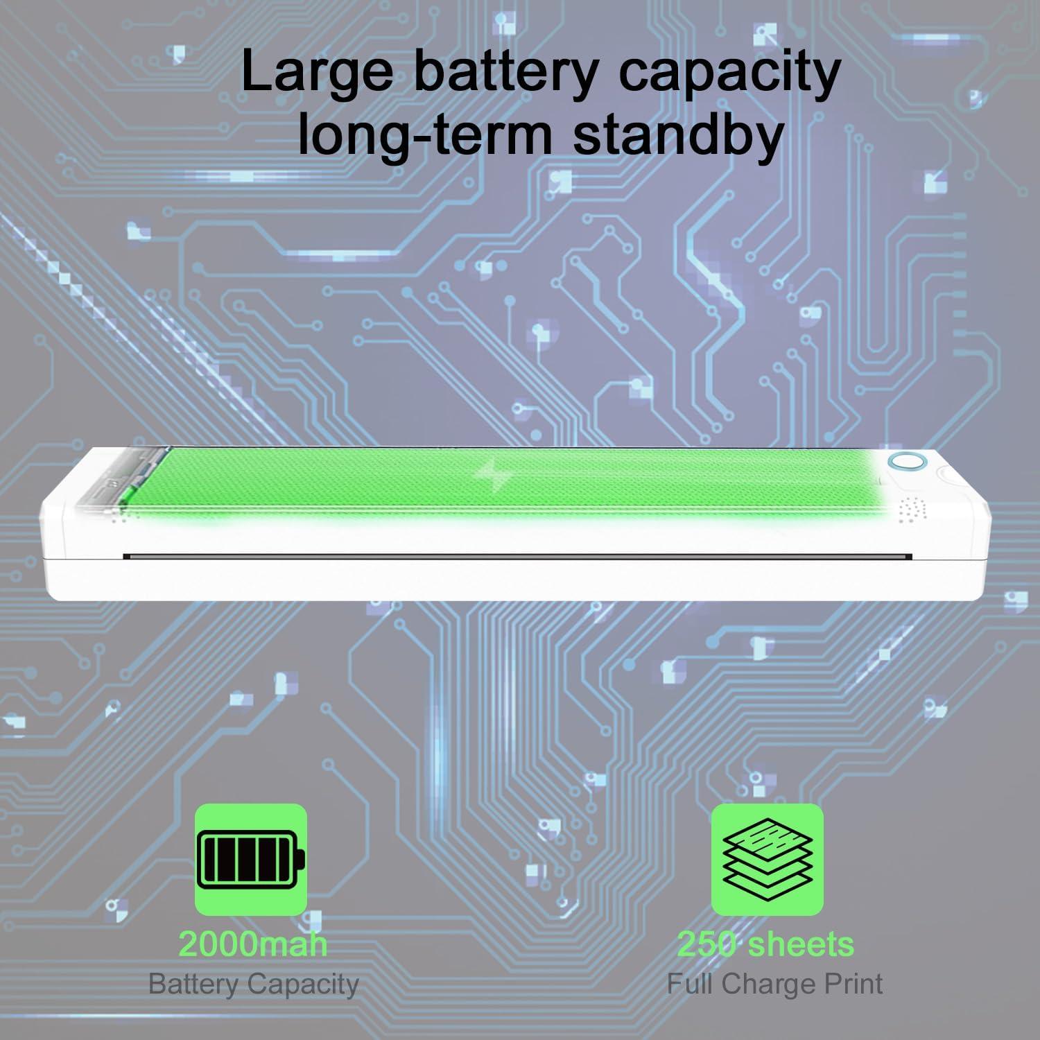 Tattoo Stencil Machines,Thermal Tattoo Stencil Printer,Bluetooth Wireless Stencil Printer for Tattooing Compatible with Smartphone (White)