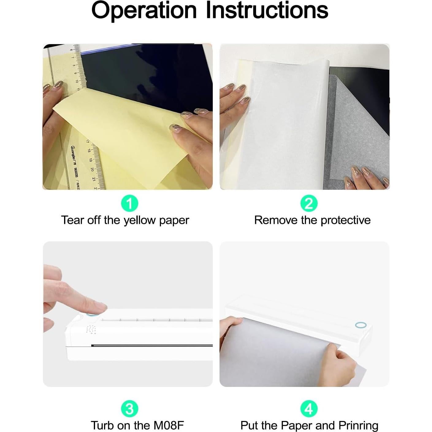 Tattoo Stencil Machines,Thermal Tattoo Stencil Printer,Bluetooth Wireless Stencil Printer for Tattooing Compatible with Smartphone (White)